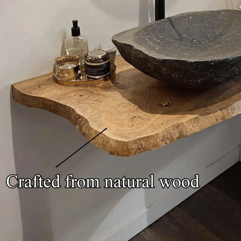 Rustic Vanity Bathroom Shelf Wall Shelf Custom SINLBRV036