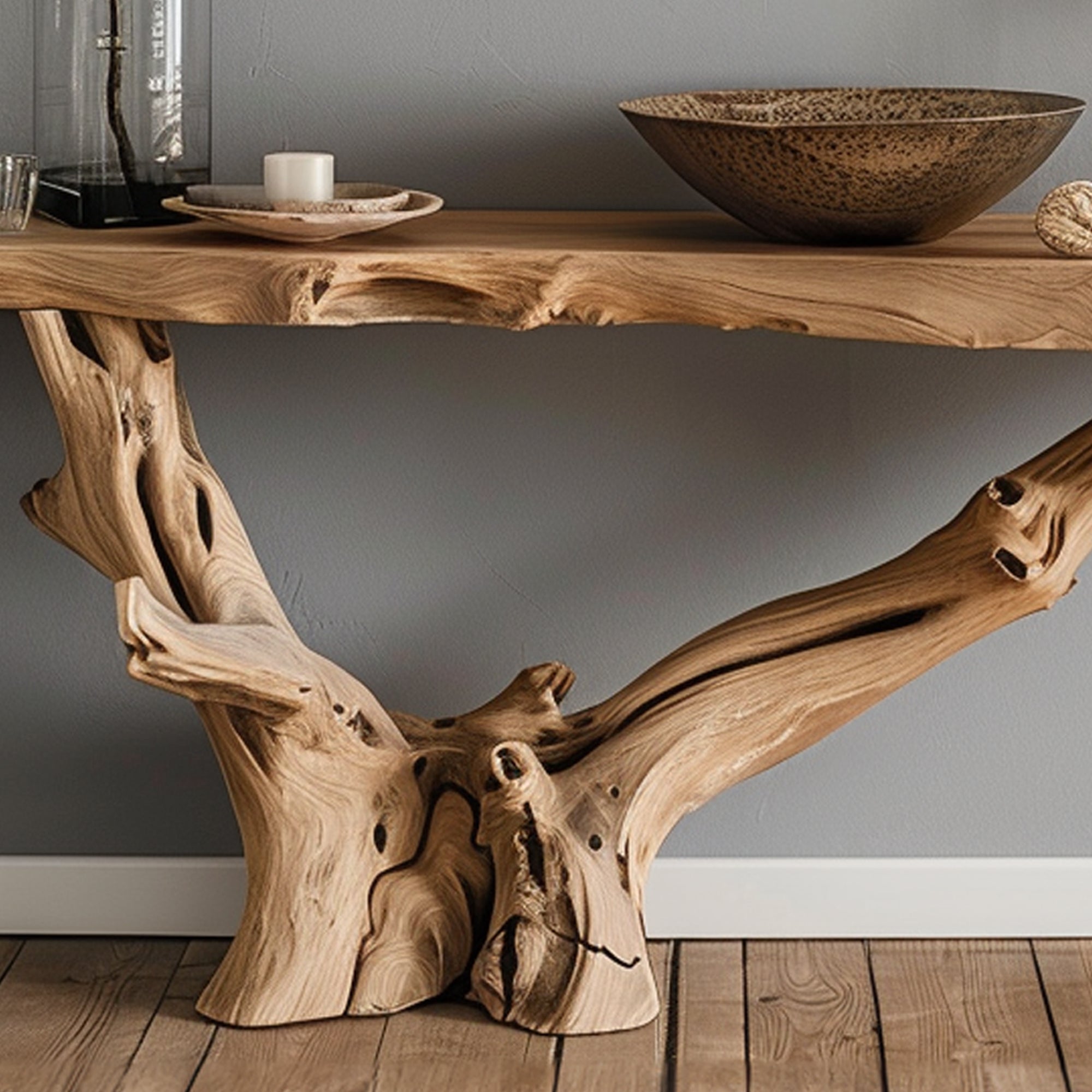 Wood Entry Console Table SILDTCS027