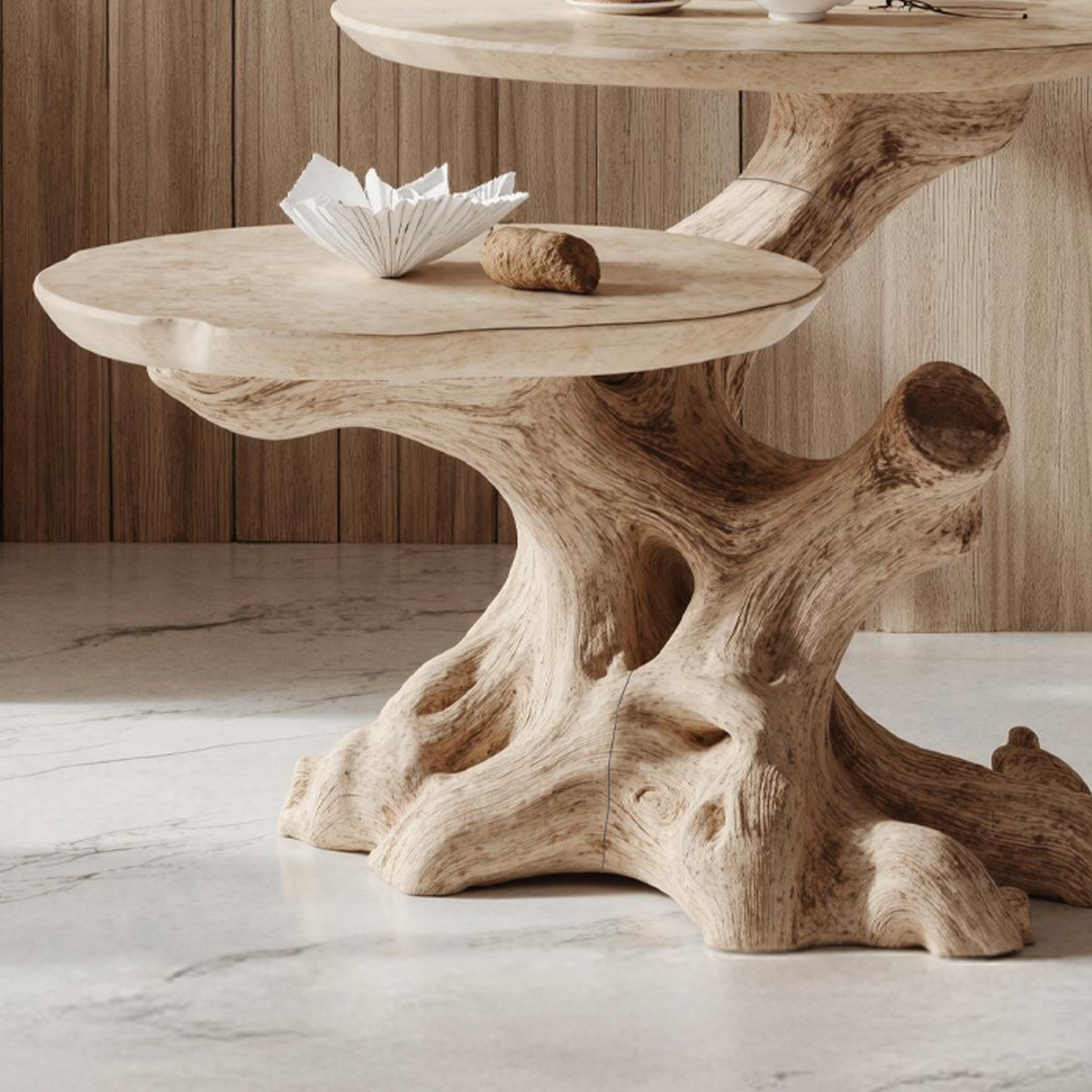 Rustic Solid Wood End Table Living Room Decor SILDTTNEN012