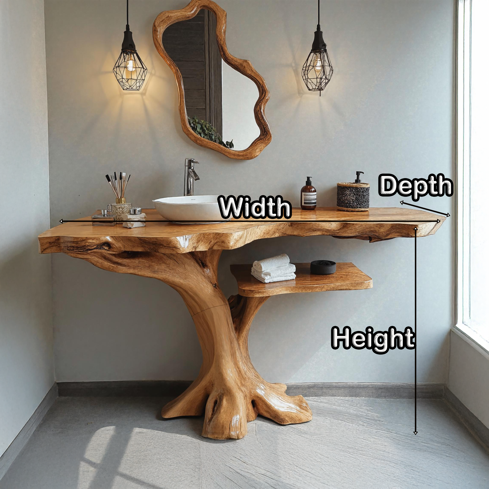 Single Bathroom Vanity With Open Shelf For Modern Homes SILDTBRV156