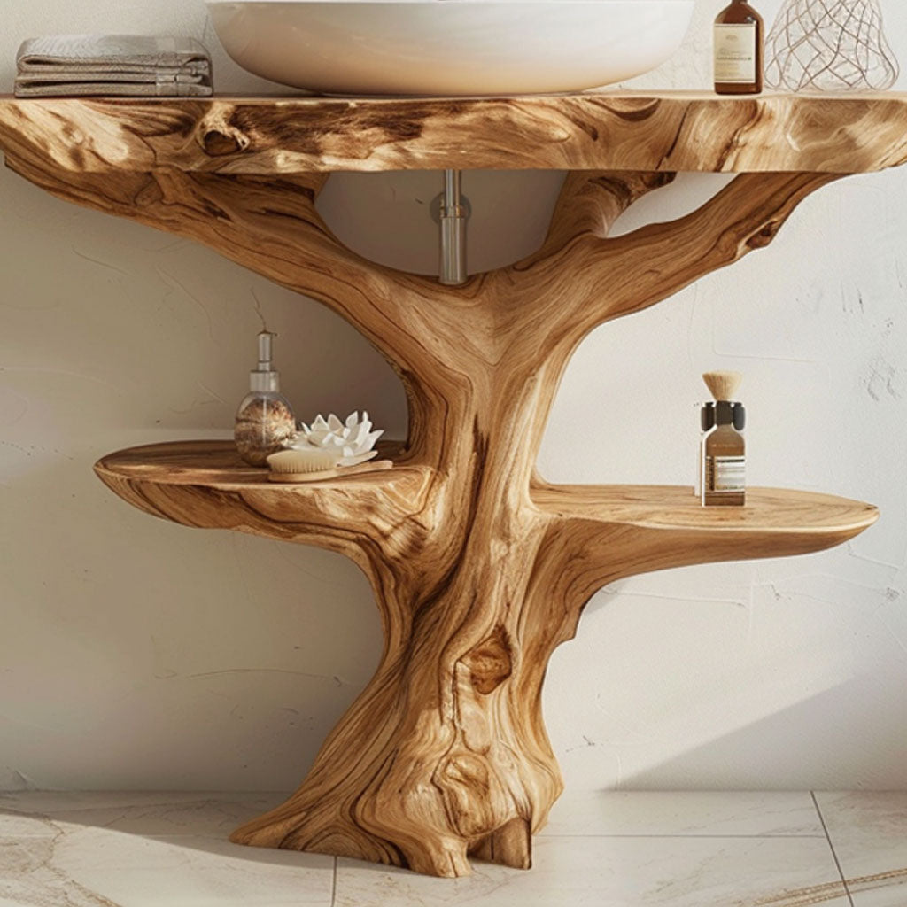 Wood Bathroom Vanity Bathroom SILDTBRV054