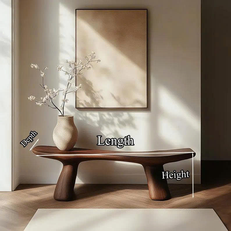 Custom Bench Solid Wood Home Decor Garden Decoration Personalized Gift SINLSB025