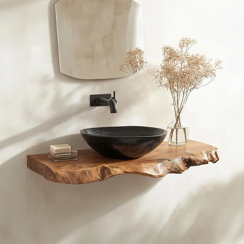 Rustic Floating Bathroom VanityShelf Wall Mounted Gift SINLBRV033