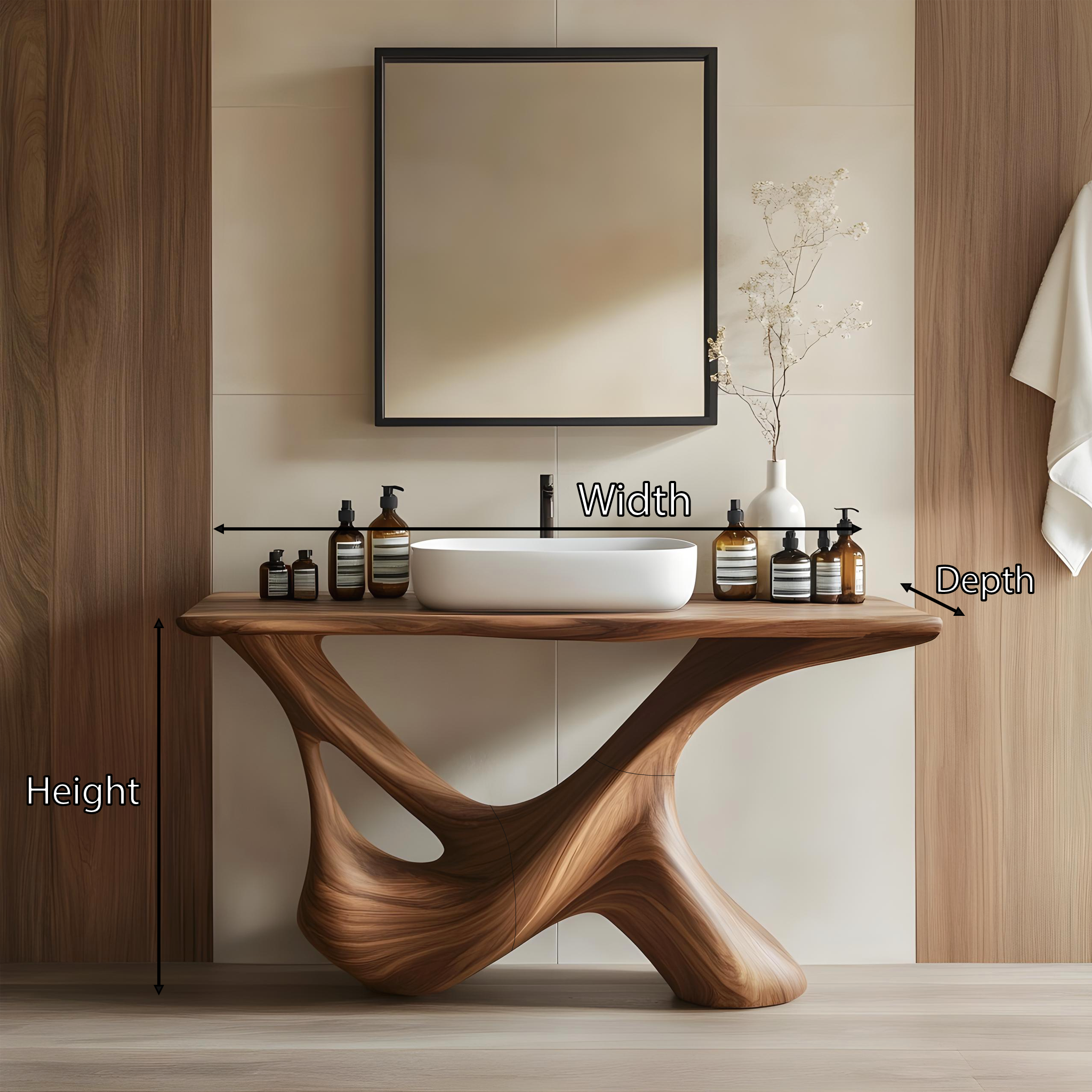 Rustic Bathroom Vanity For Natural Furniture Setup SILDTTRBRV010