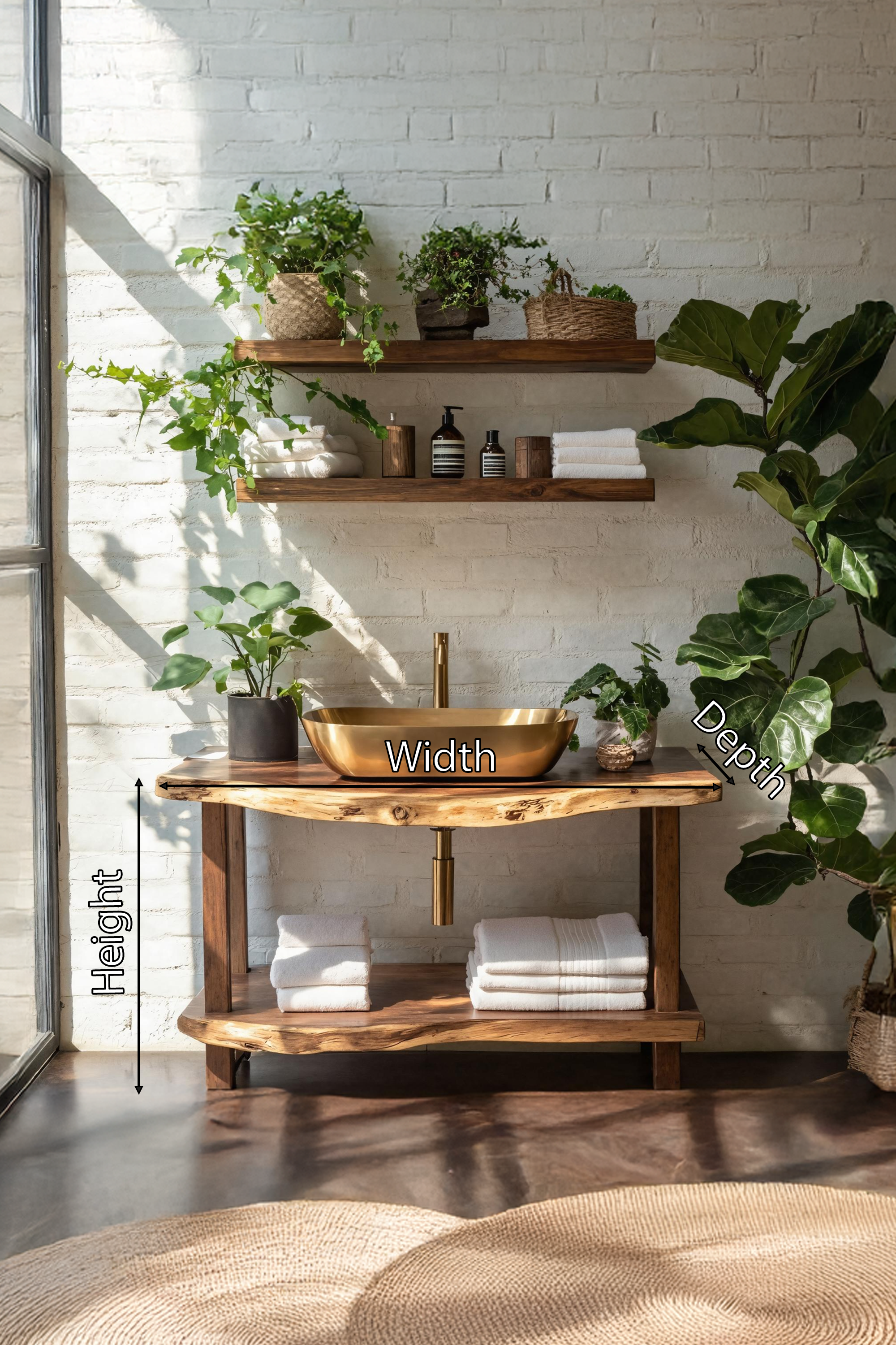 Mid Century Vanity With Storage For Bathroom Style SILDTTRBRV053