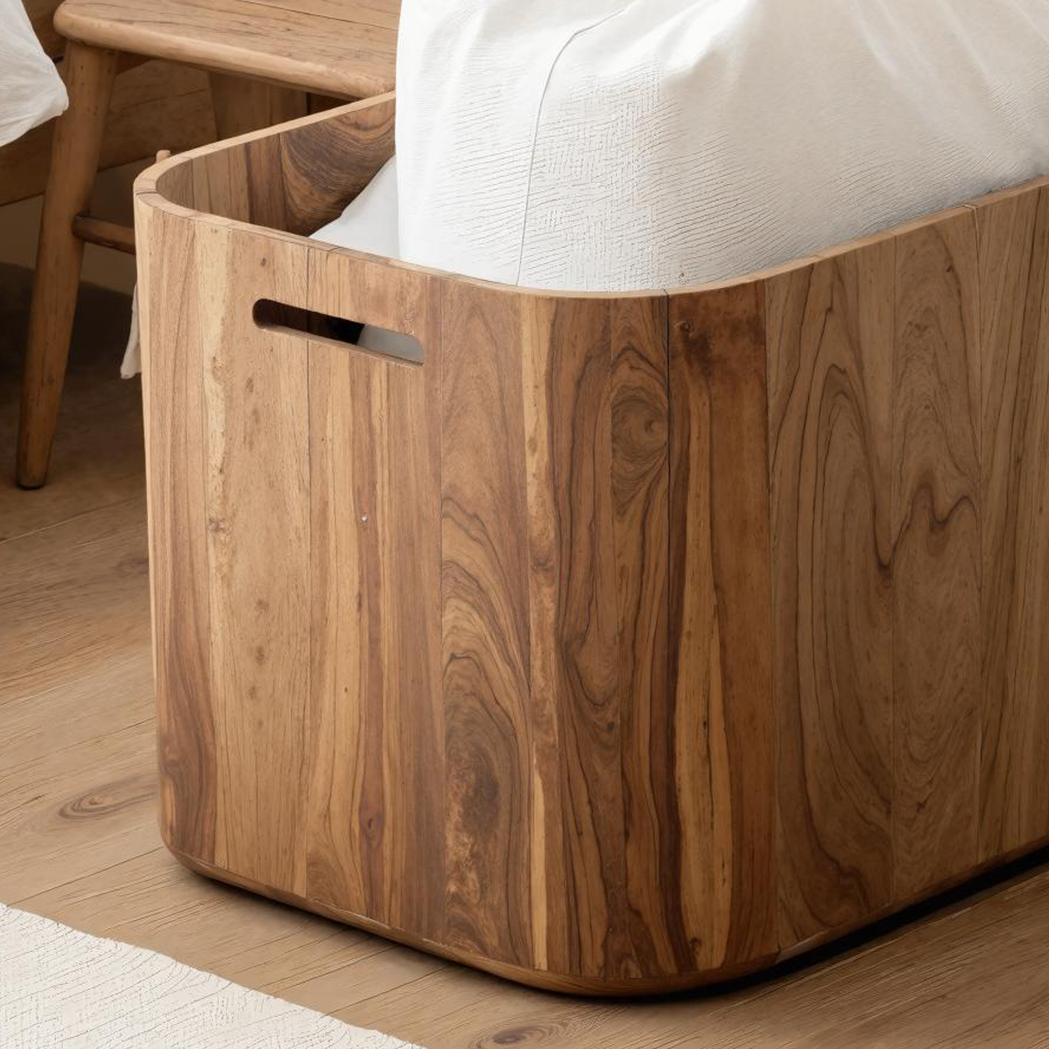 Vintage Wooden Storage Box For Living Room Furniture Decor SILDTSBN004