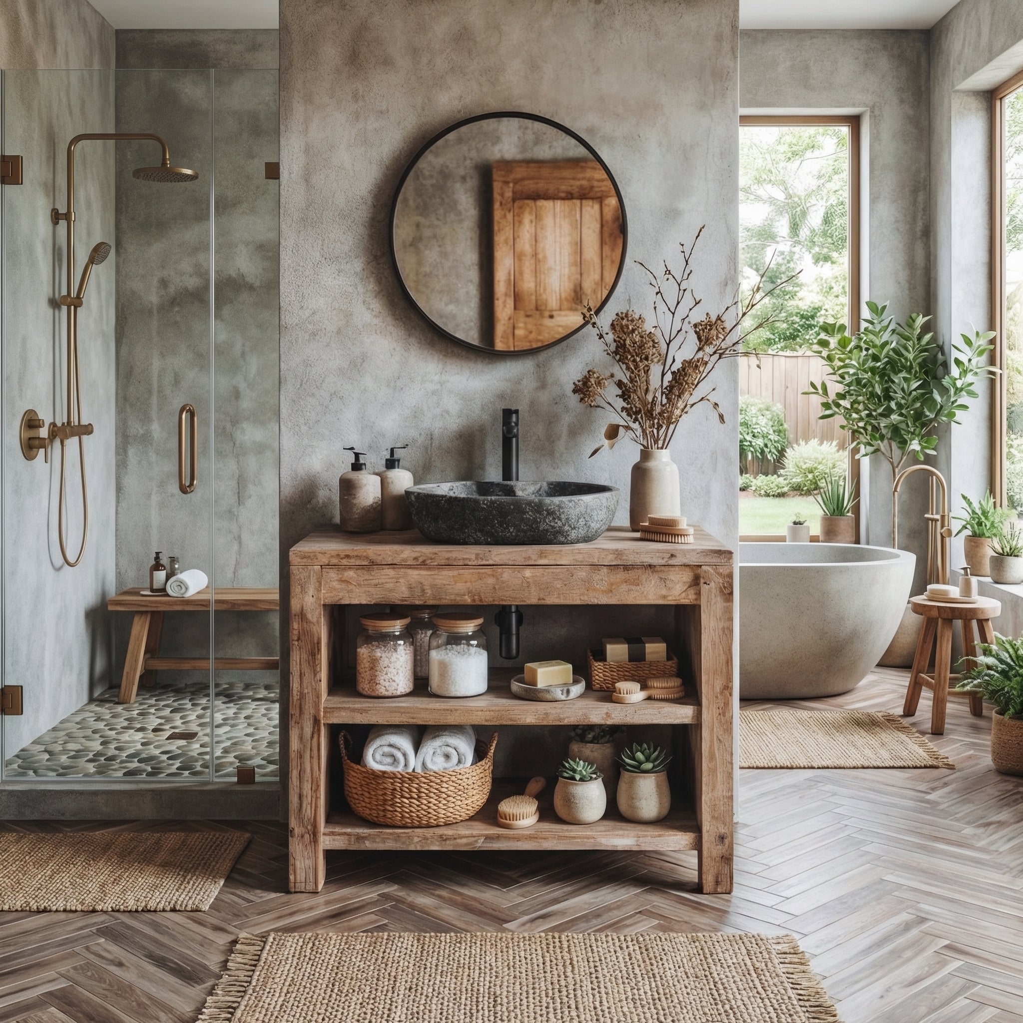 Custom Reclaimed Wood Vanity Bathroom SINLBRV026
