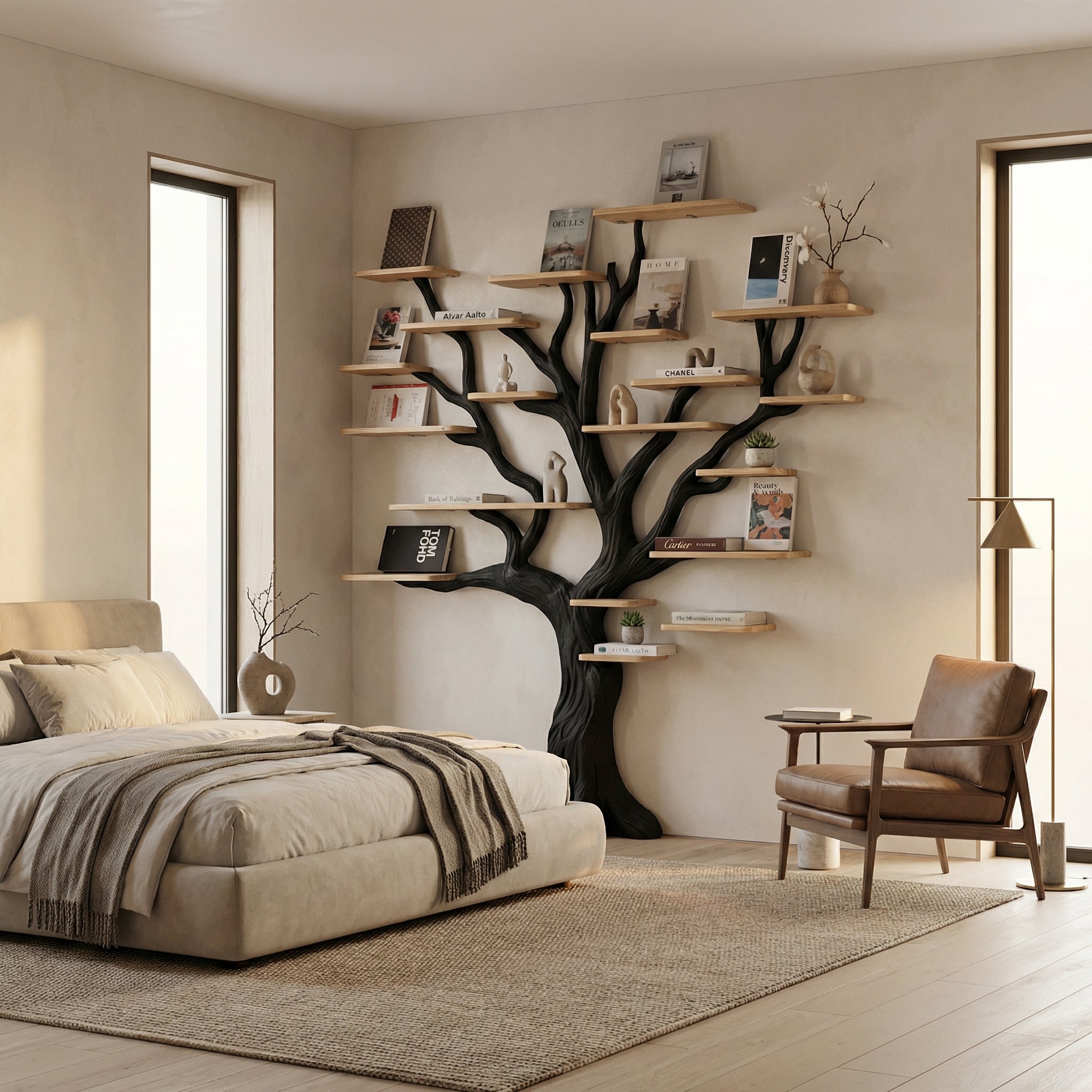 Tree Branch Floating Bookshelf Decor SINLTB054