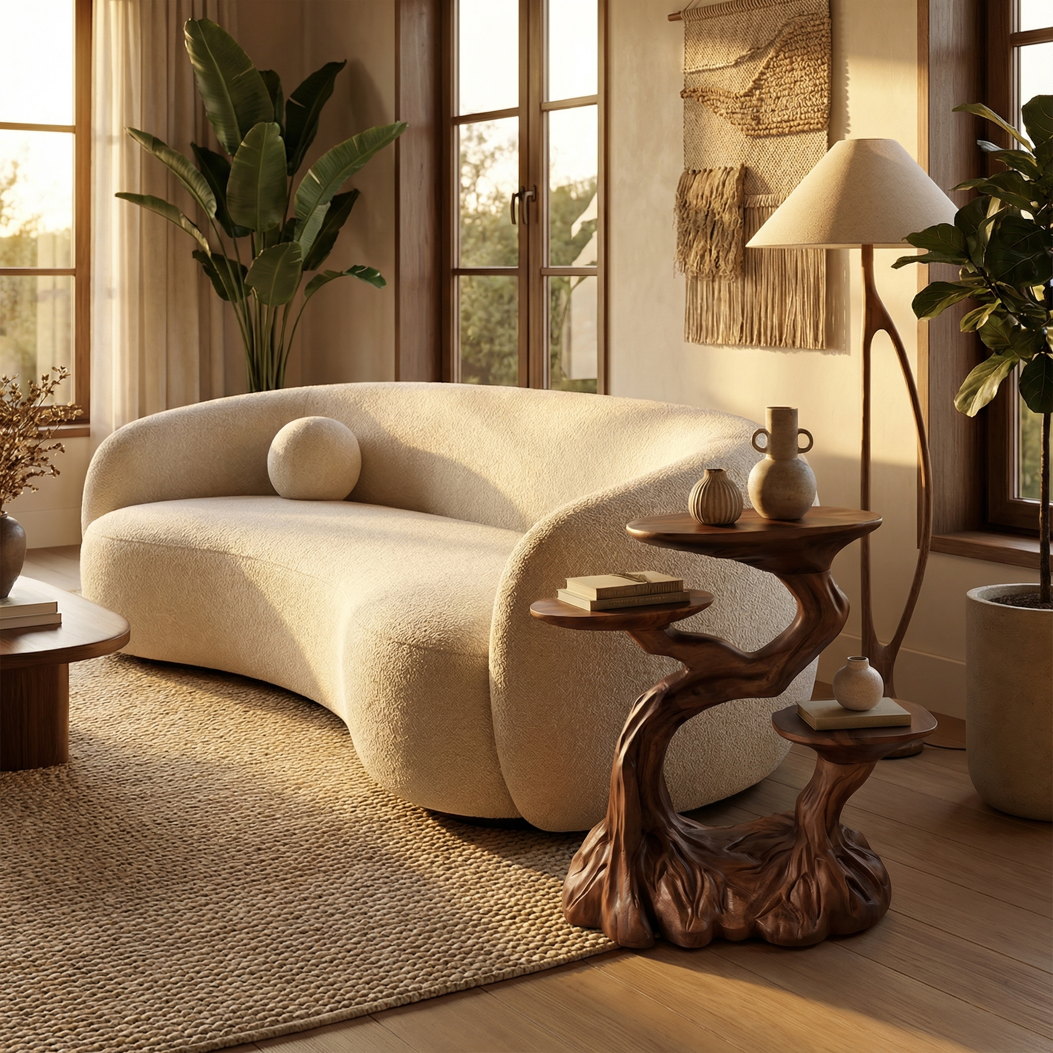 Rustic Branch End Table Bedroom SINLSABT025