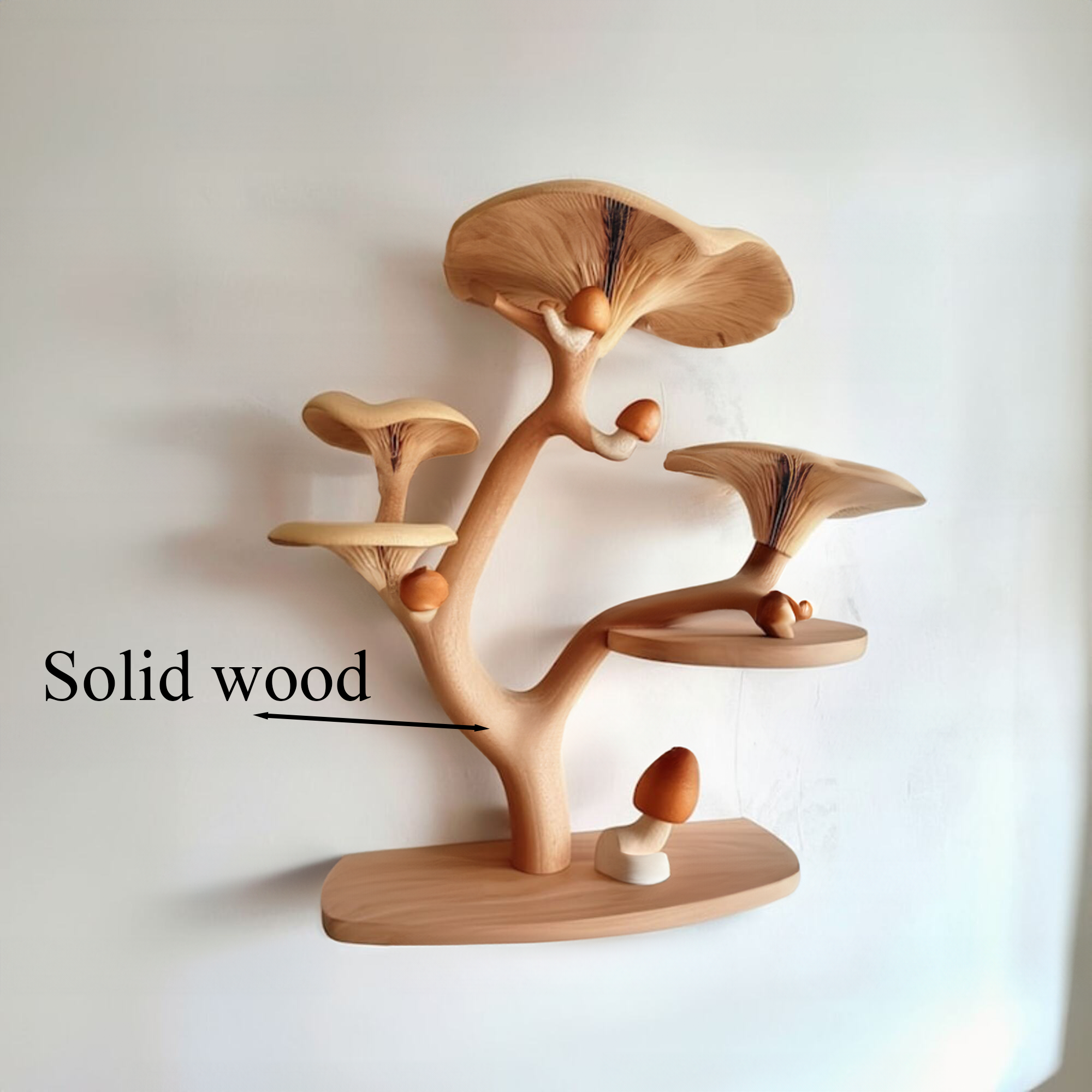Mushroom Floating Corner Wall Shelf SINLTBS003