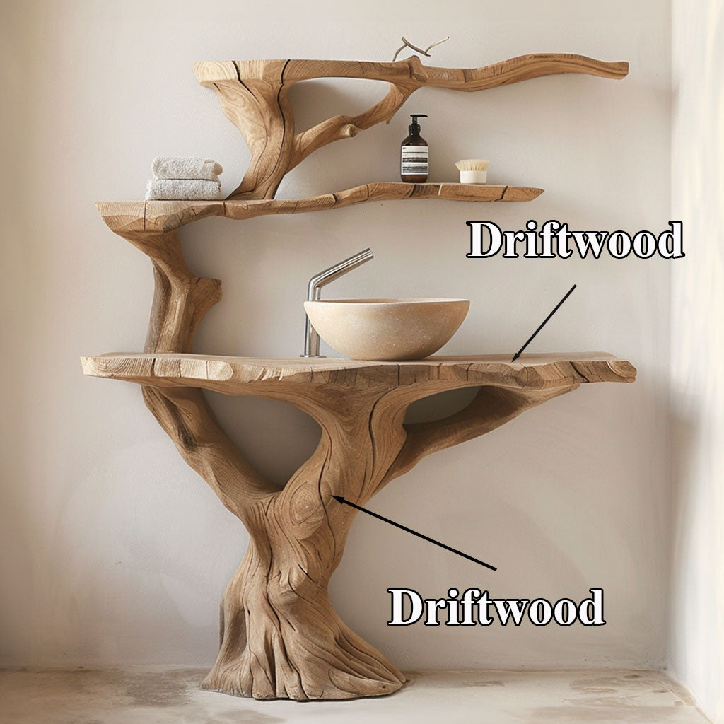 Floating Wood Bathroom Vanity Sink SILDTBRV055