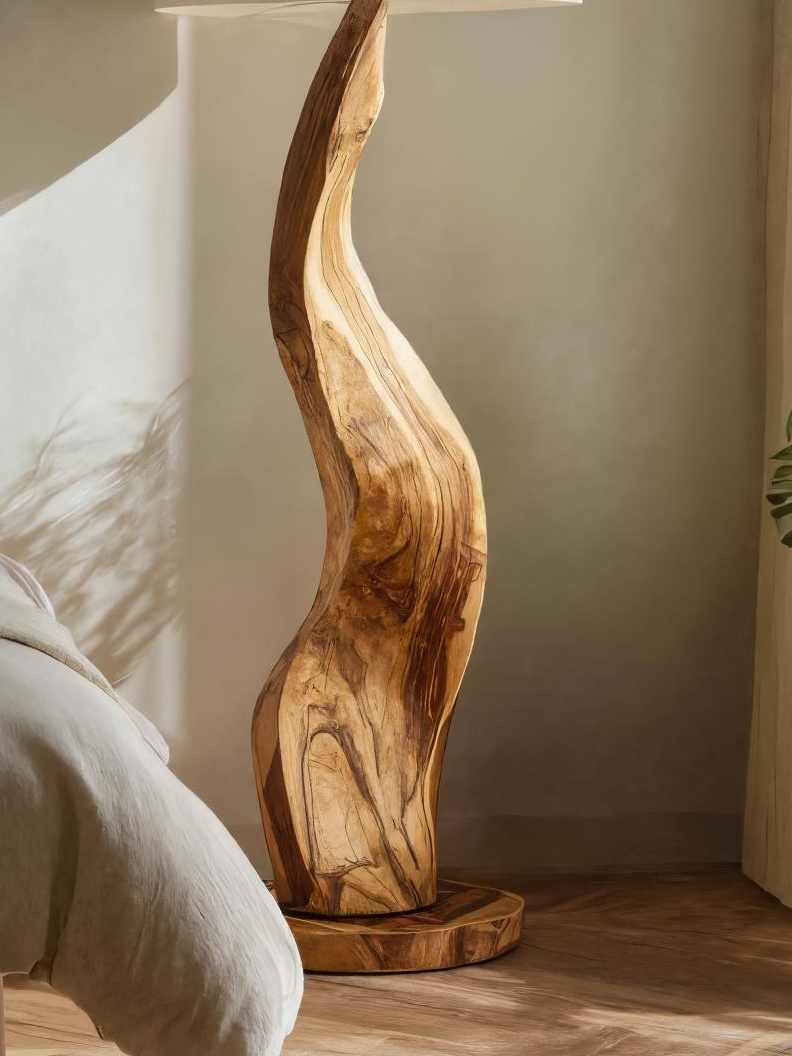 Modern Sculptural Floor Lamp With Curved Base For Bedroom SITHTTLAM019