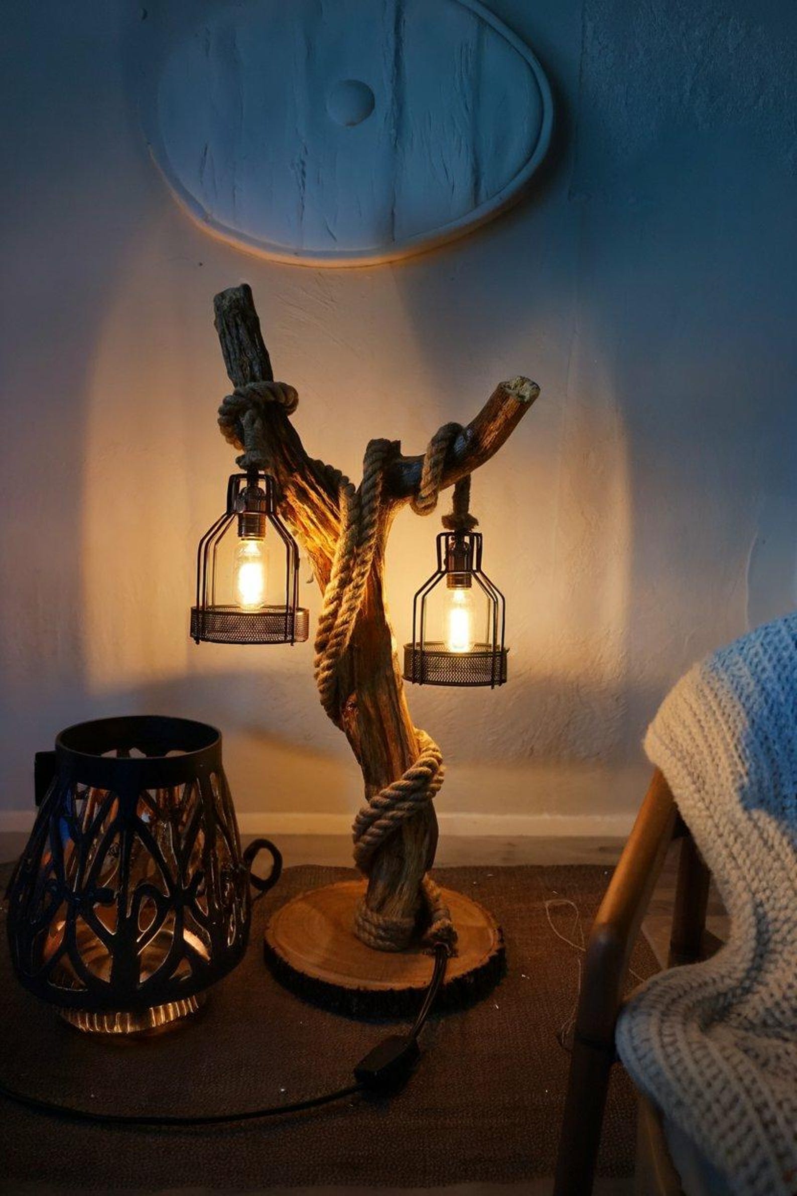 Rustic Style To Unique Branch Floor Lamp And Driftwood Lamp In Living Room And Home Decor SITHLAM012