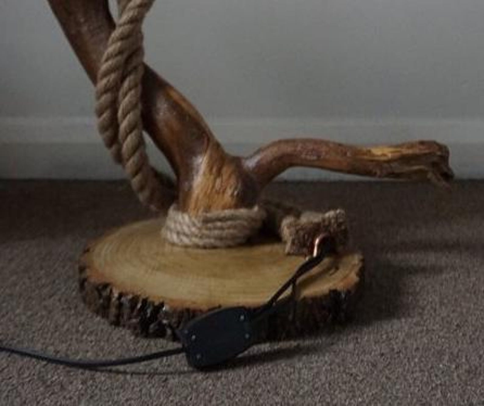 Rustic Style For Driftwood Double Lamp And Large Rustic Wooden Floor Lamp In Living Room And Bedroom Decor SITHLAM017