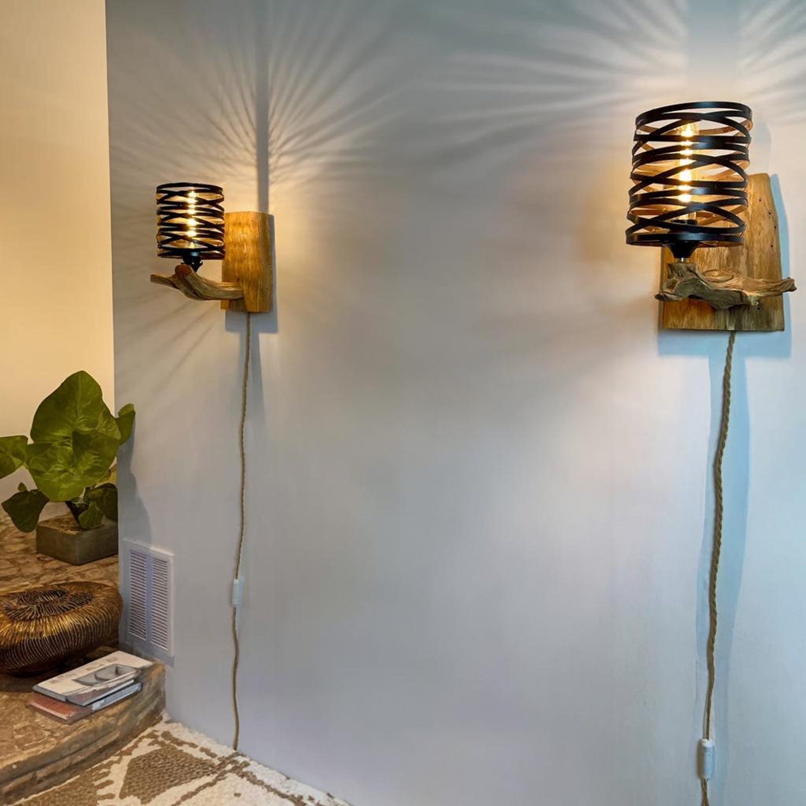 Modern Driftwood Wall Sconce And Elegant Driftwood Wall Light For Stylish Living Room And Bedroom Decor SITHLAM008