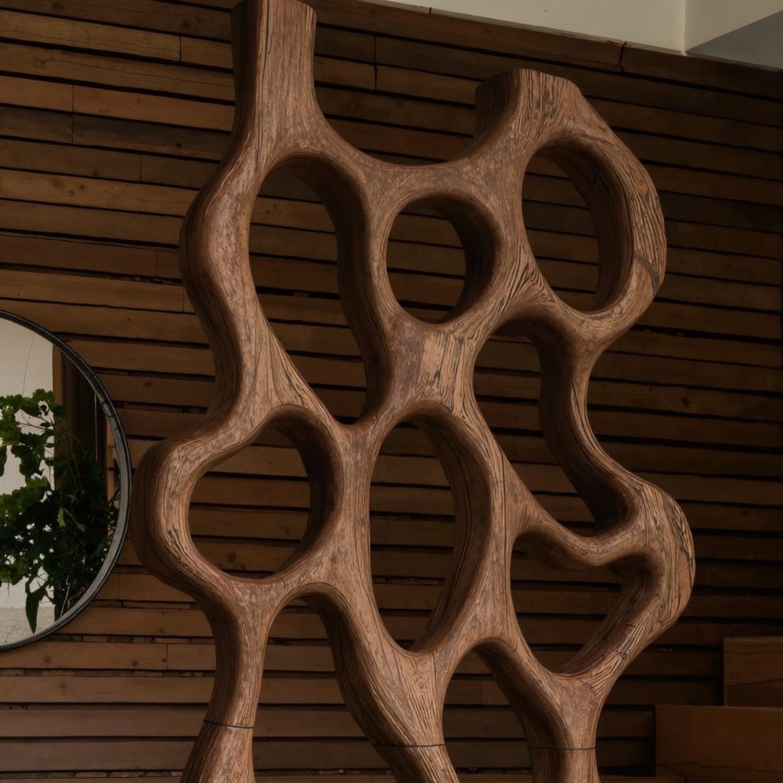 Modern Sculptural Divider Abstract Panel Entryway SITHDVR001