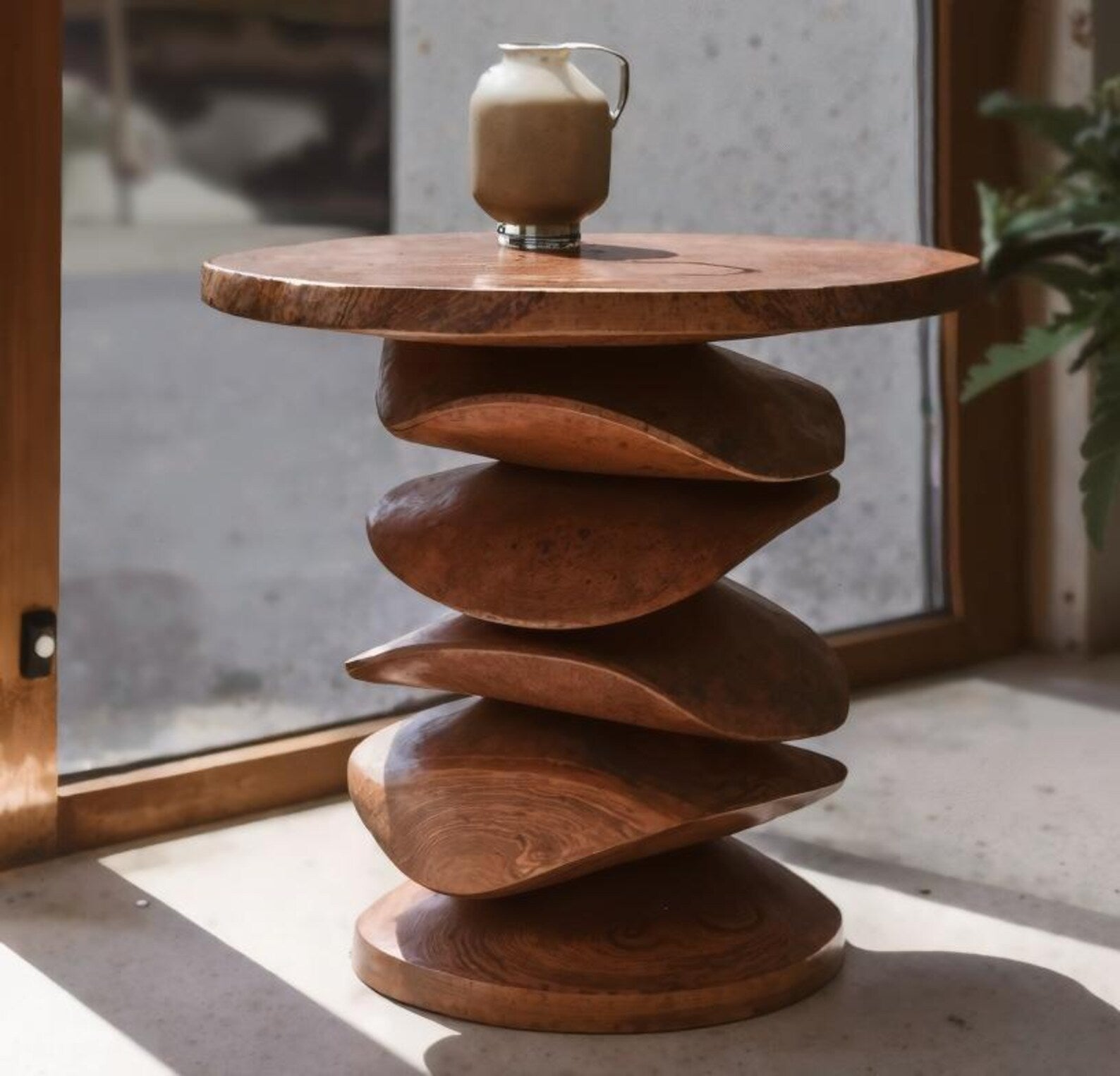 Sculptural Side Table For Living Room Corner Or Balcony SITHSTA001