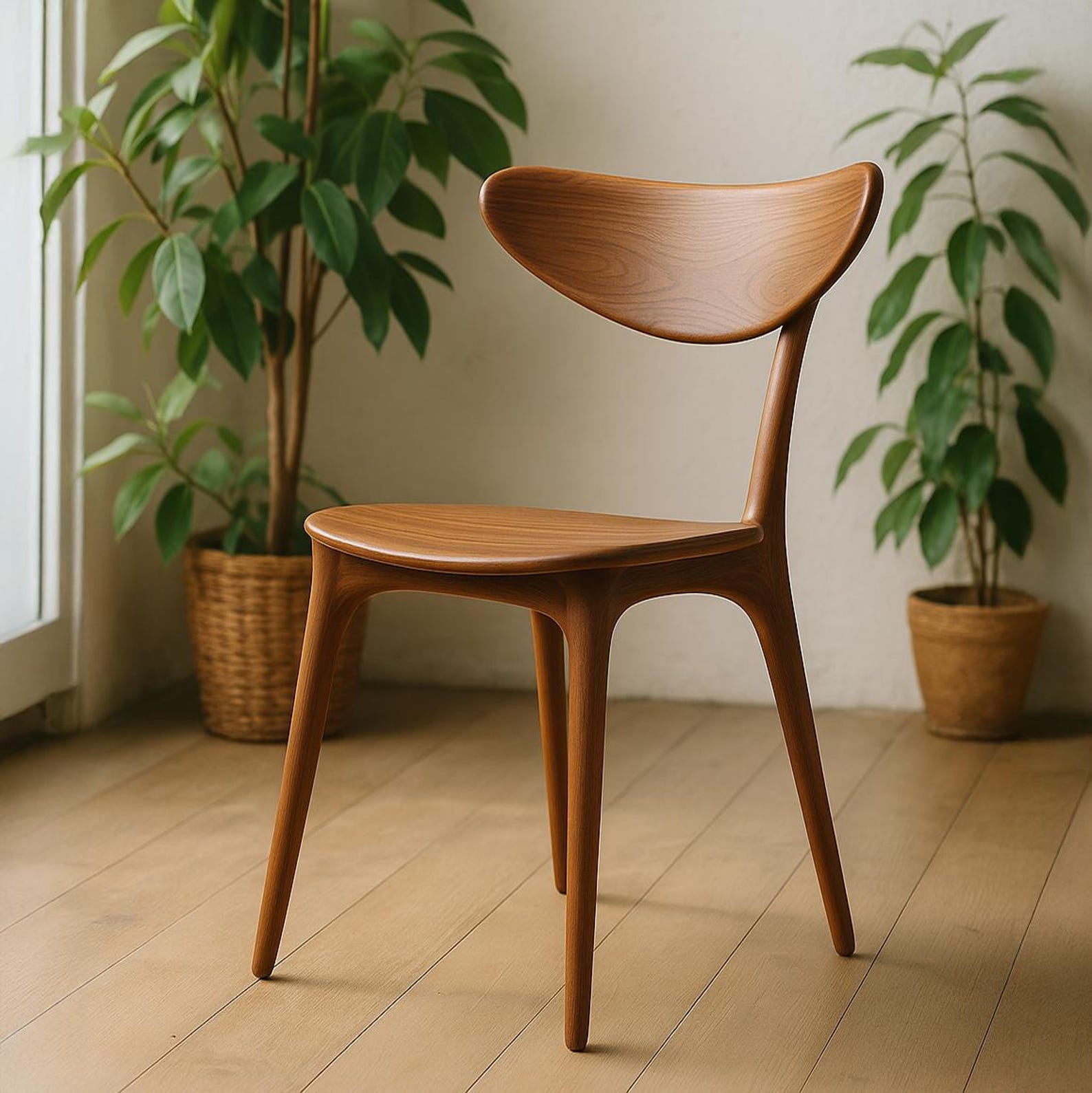 Modern Curved Back Dining Chair For Kitchen And Dining Room SITHCHR004