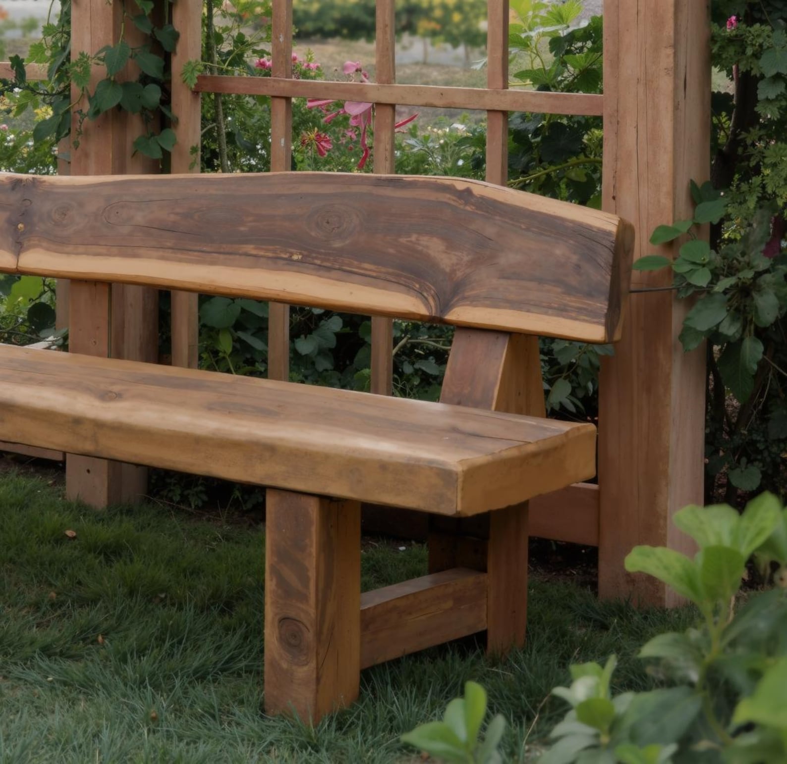 Rustic Outdoor Garden Bench For Porch Patio And Backyard Seating SITHBEN007