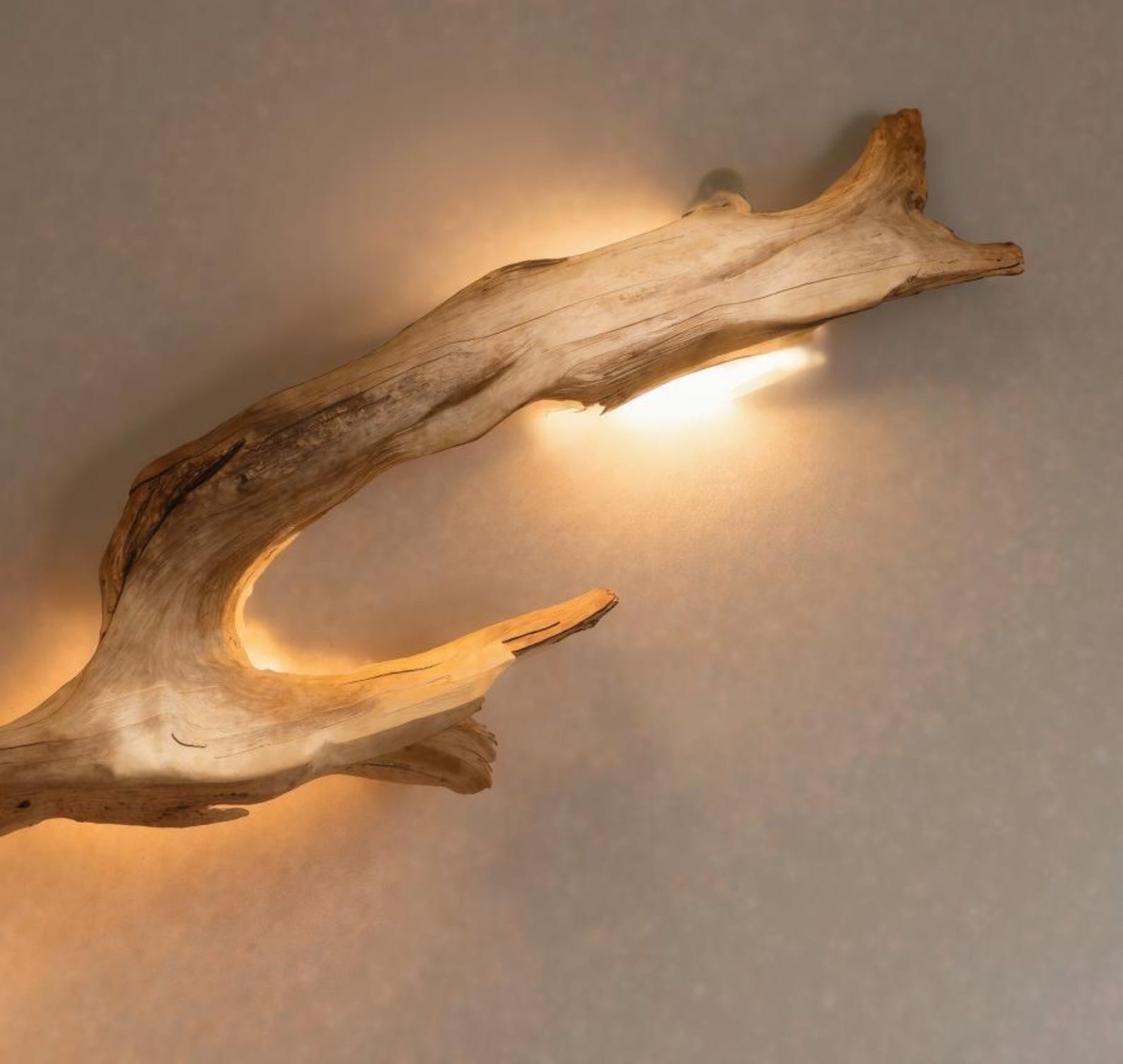 Rustic Driftwood Wall Sconce For Living Room Bedroom And Hallway SITHLAM002