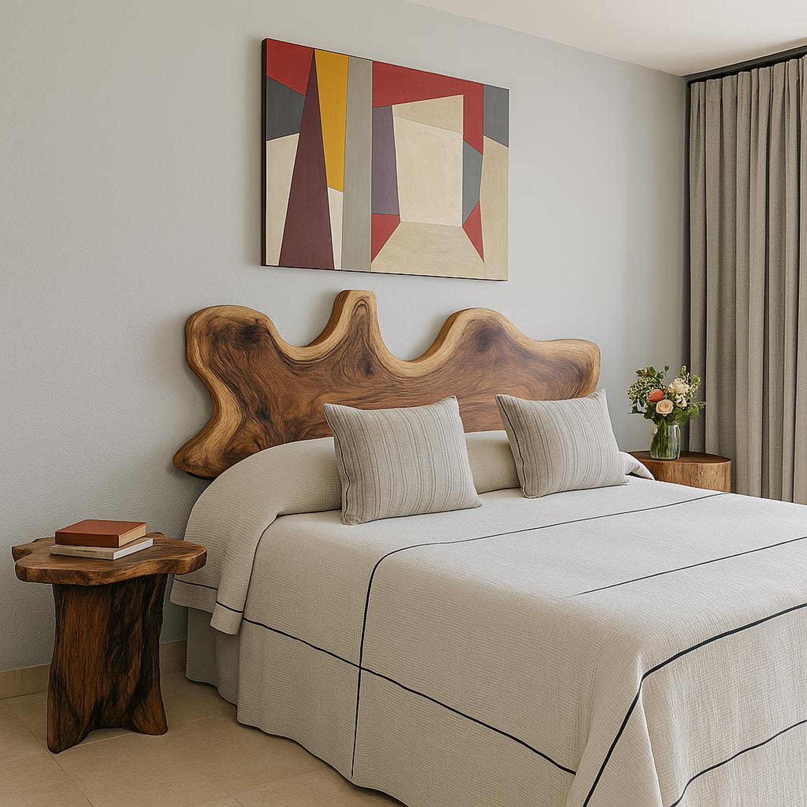 Organic Sculpted Headboard For Bedroom And Master Suite SITHHB008