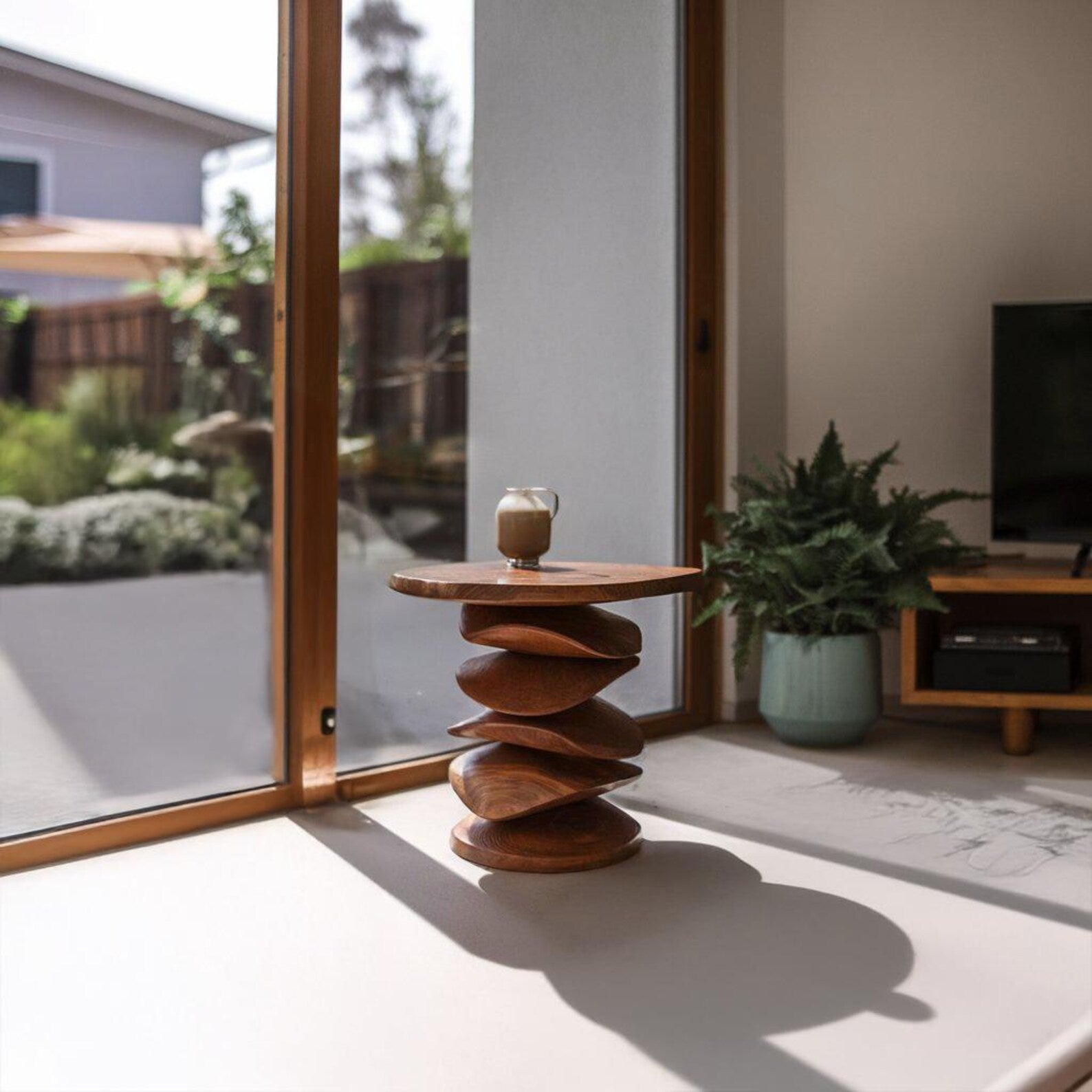 Sculptural Side Table For Living Room Corner Or Balcony SITHSTA001