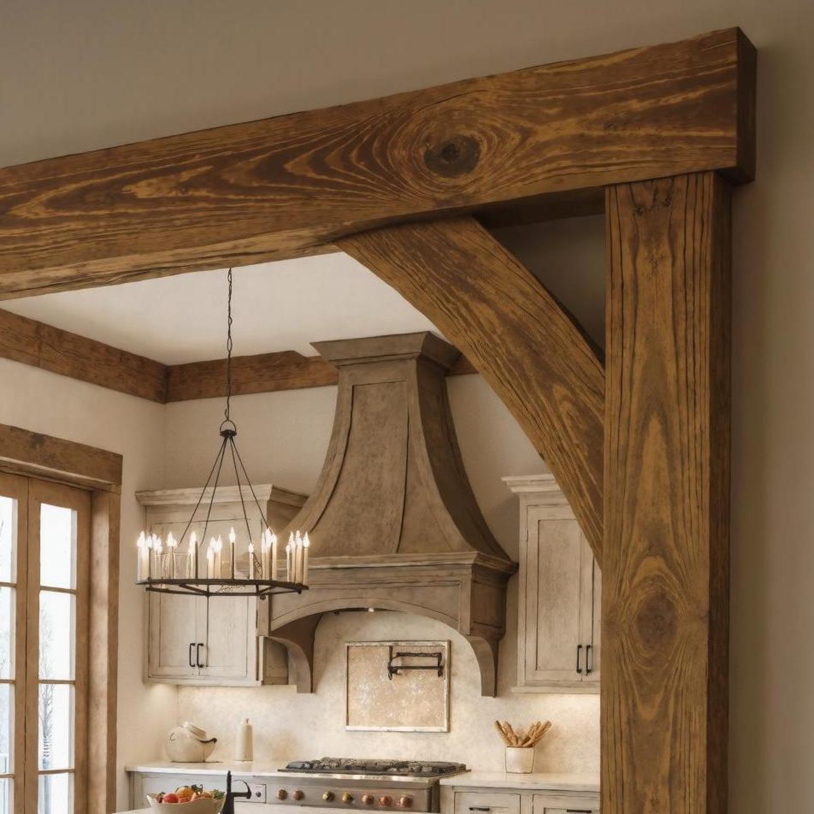 Rustic Arched Wood Frame For Living Room Entryway SITHACH003