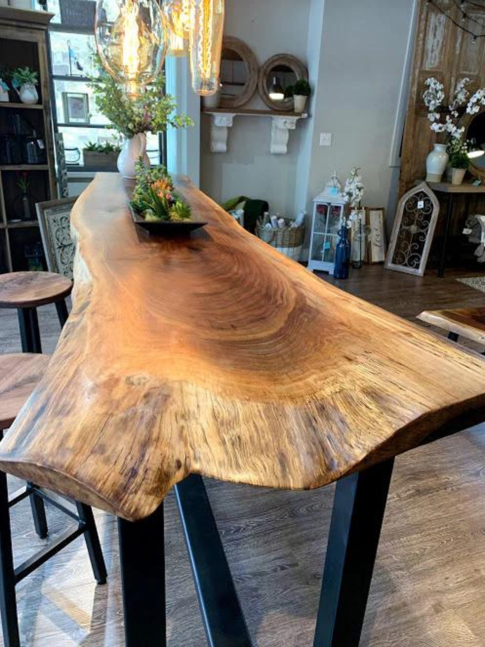 Modern Handmade Live Edge Bar Table For Kitchen Counter, Bar Counter And Dining Nook SITHBTA001