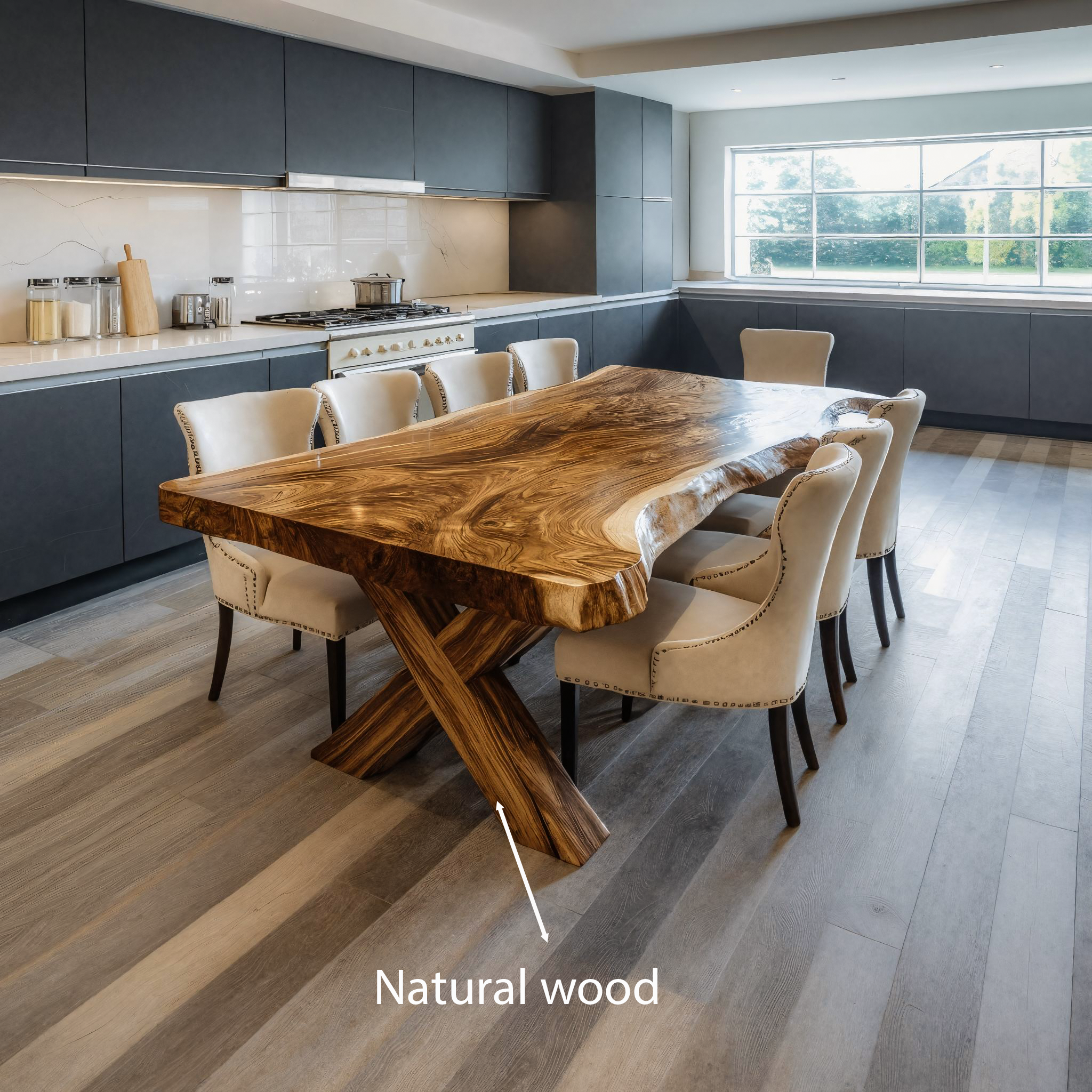 Luxury Live Edge Dining Table For Family Dining Space RTTHTTDN009