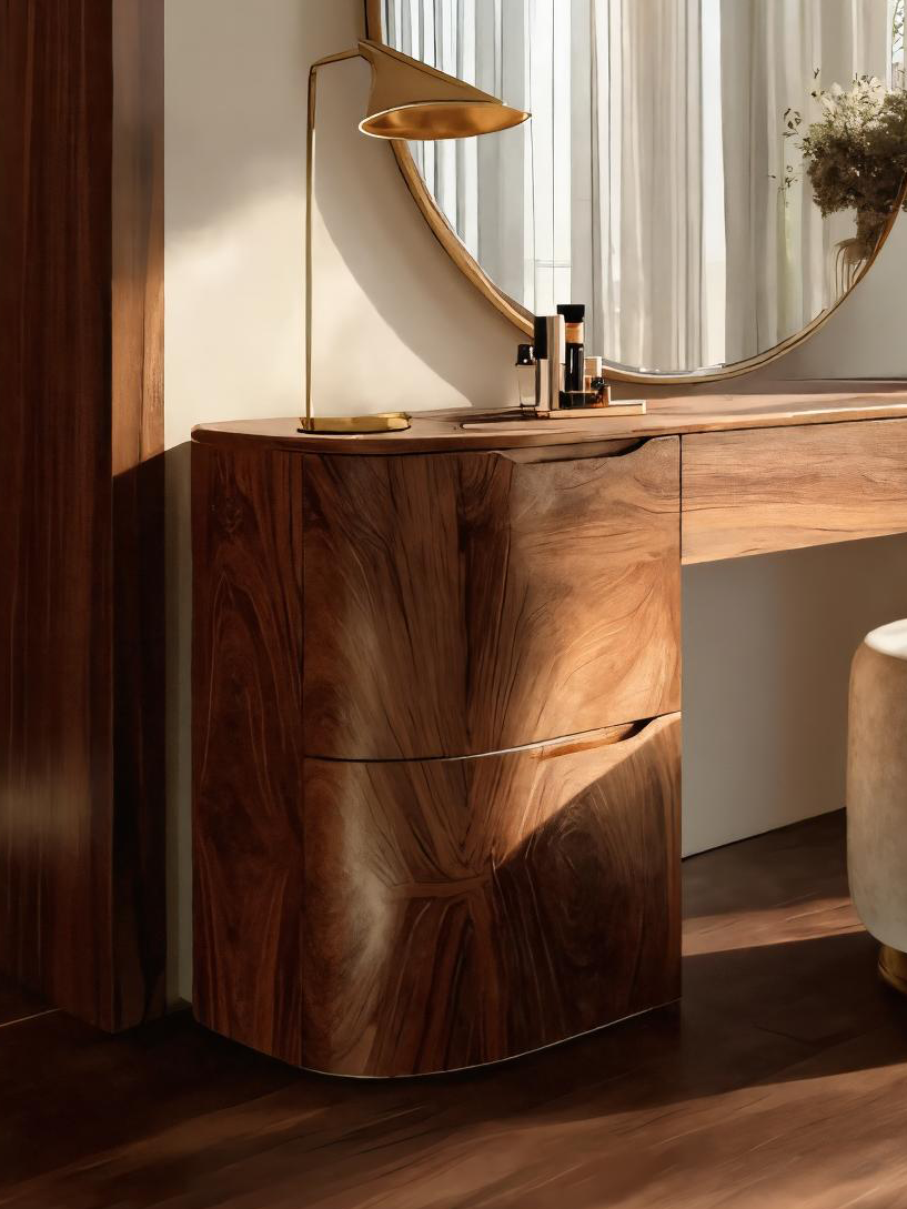 Modern Handmade Vanity Table With Drawers For Bedroom SITHTTMV003