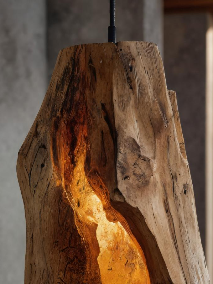 Rustic Organic Pendant Light For Dining Room SITHTTCE001