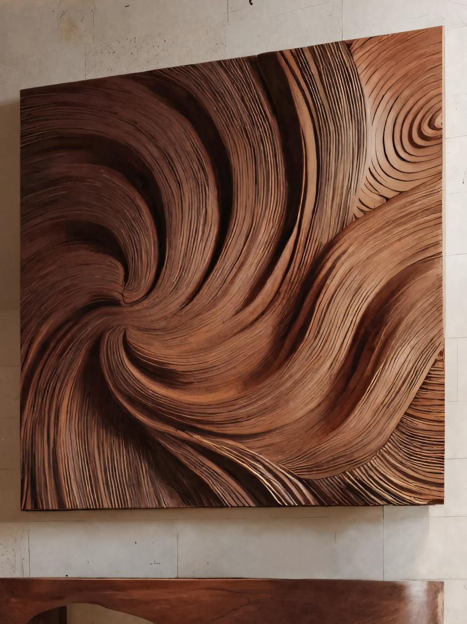 Modern Wall Art Panel With Wave Design For Living Room SITHTTWA027