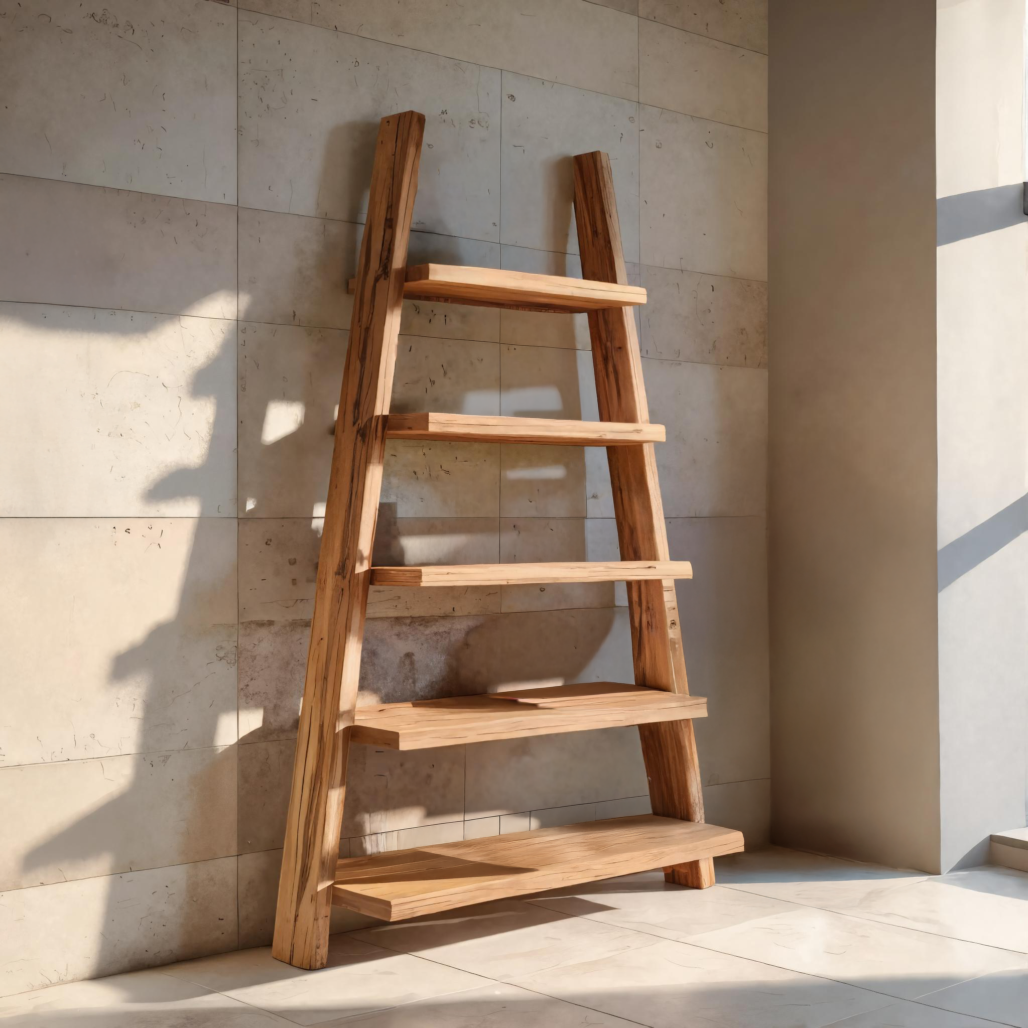 A-Frame Ladder Shelf With Open Tiers For Bathroom SITHTTBAS006