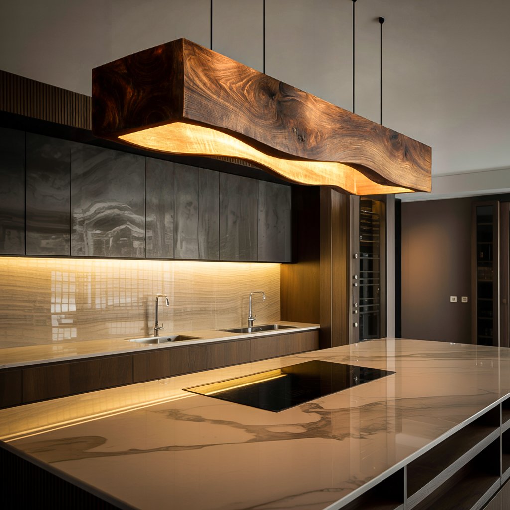 Long Wooden Hanging Lamp For Dining Tables RTTHTTCE010