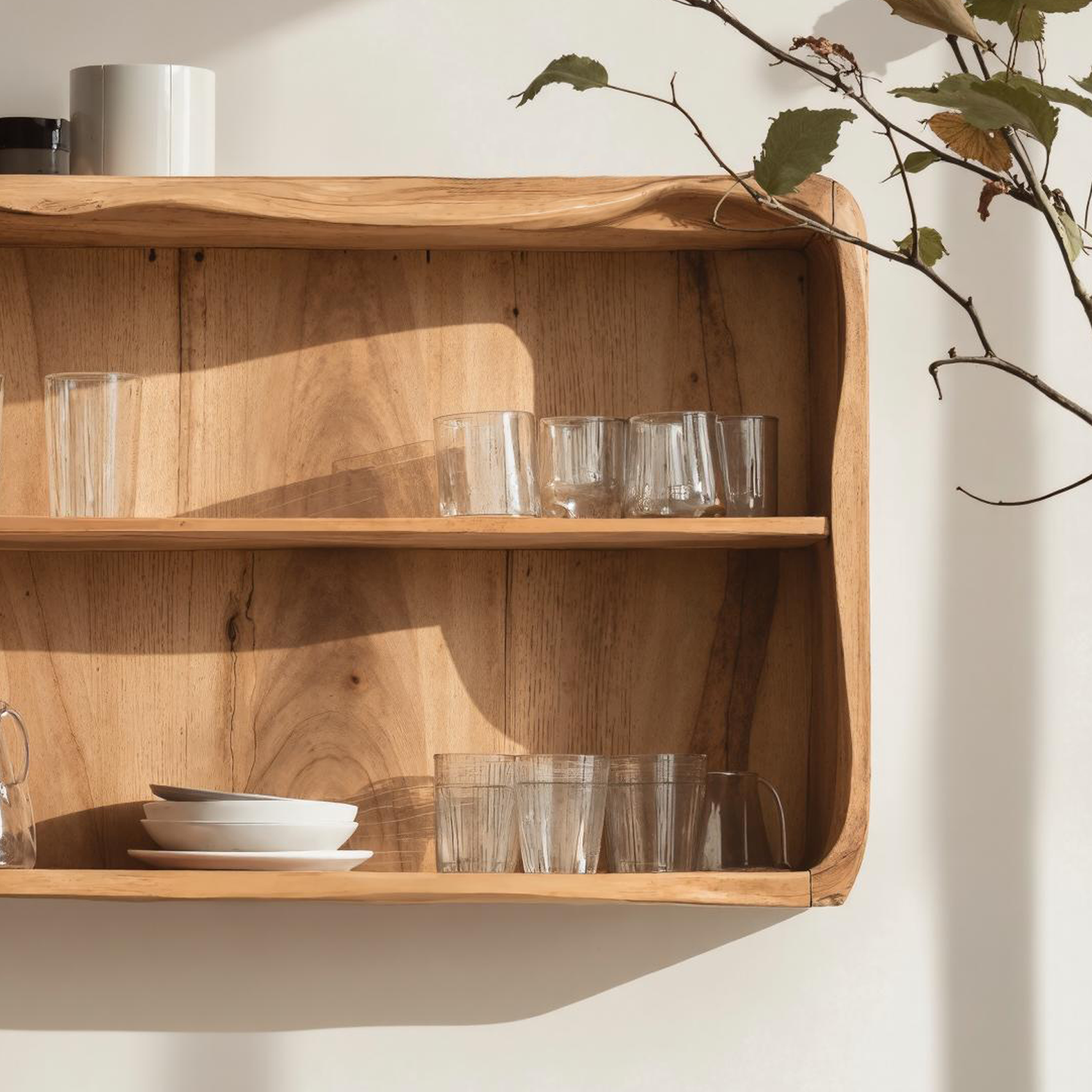 Mid Century Wooden Kitchen Cabinet For Kitchen SILDTKC001