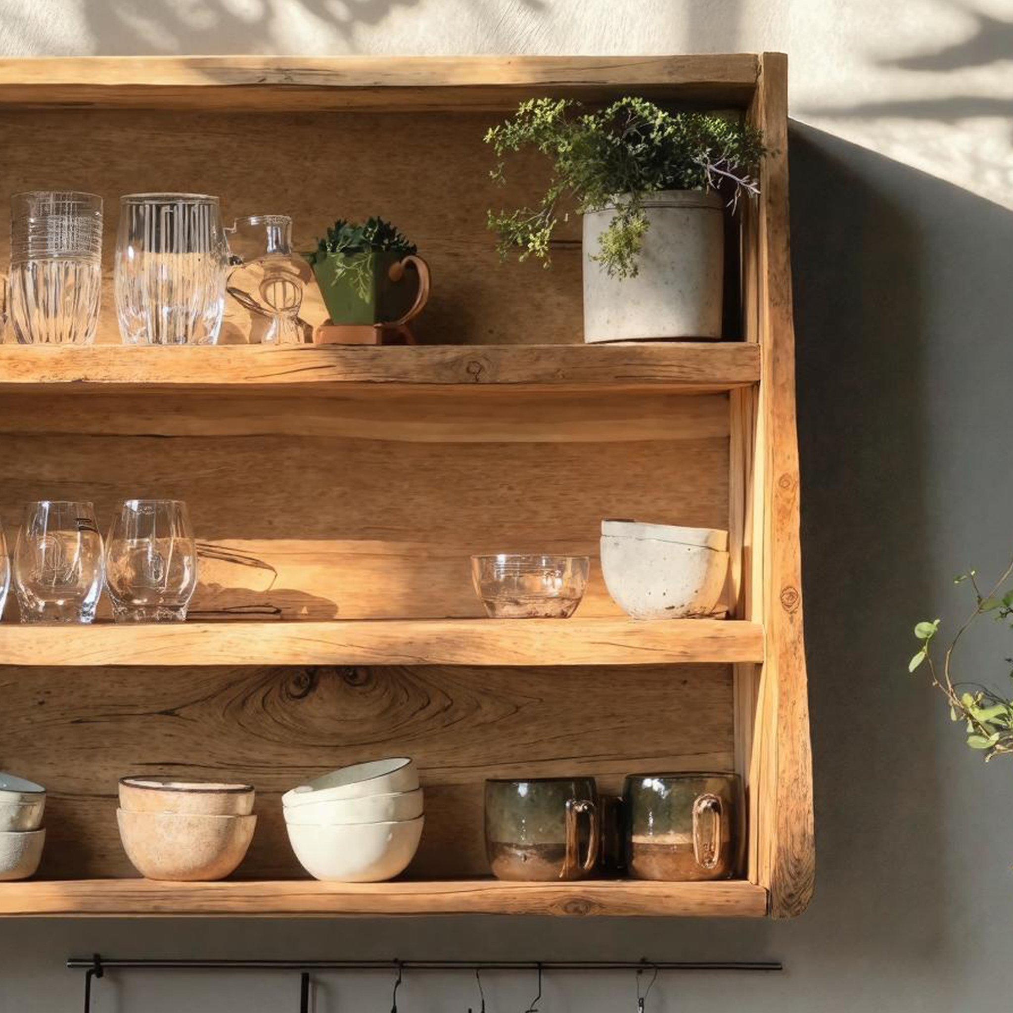 Mid Century Wooden Kitchen Cabinet For Kitchen Decor SILDTKC005