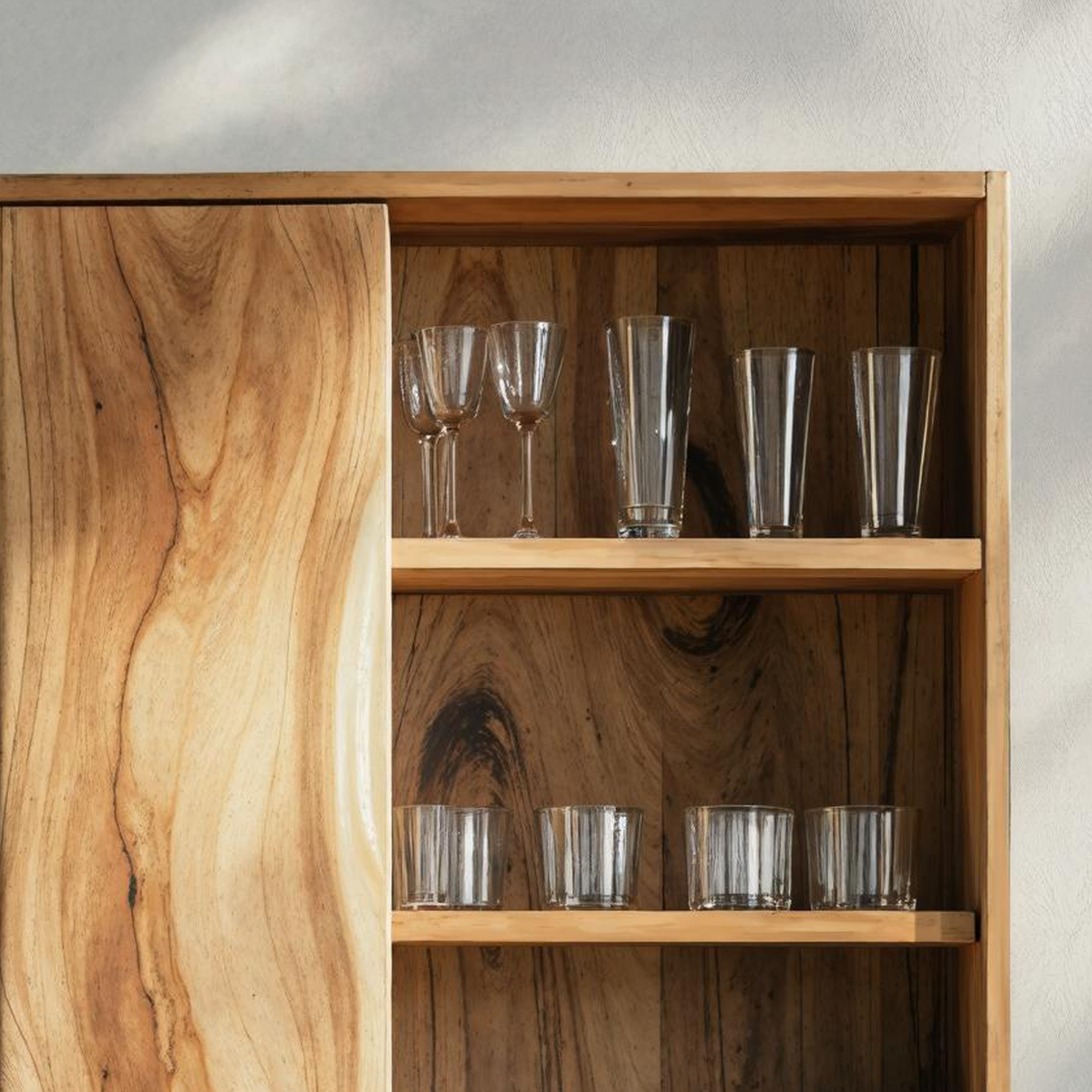 Rustic Solid Wood Kitchen Storage For Kitchen Design SILDTKC006