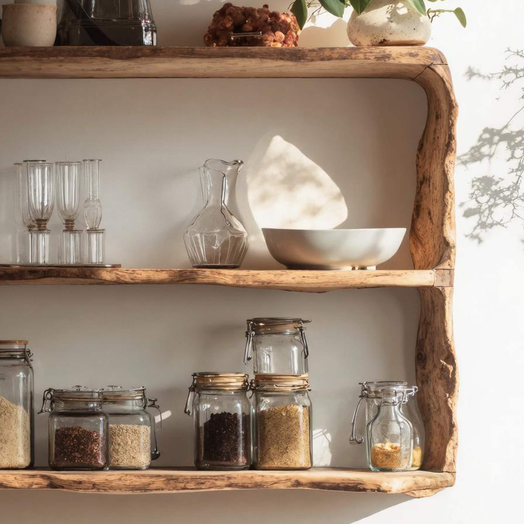 Rustic Solid Wood Kitchen Storage For Kitchen Decor SILDTKC002