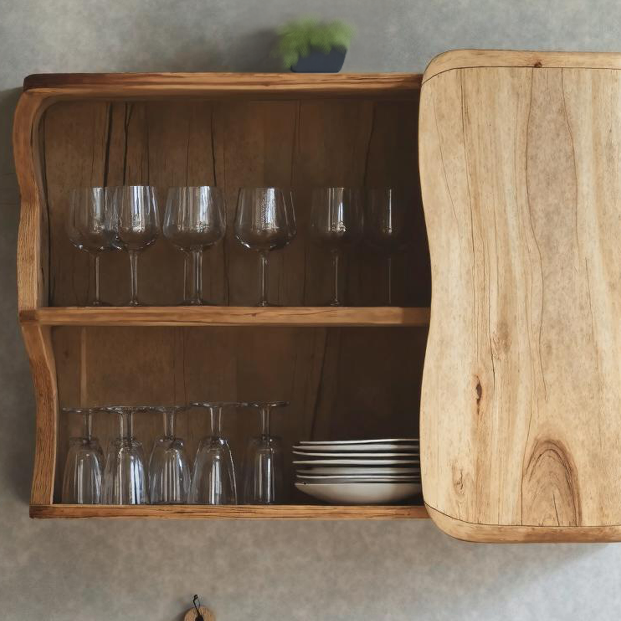 Farmhouse Wooden Kitchen Cabinet For Kitchen SILDTKC007