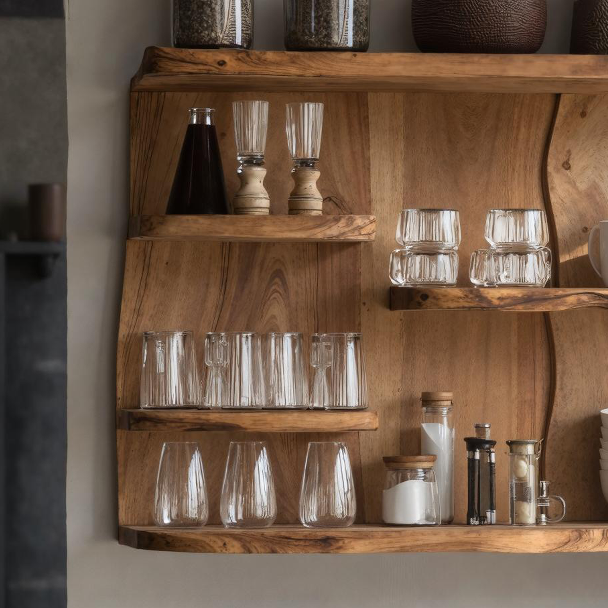 Farmhouse Wooden Kitchen Cabinet For Furniture Decor SILDTKC003