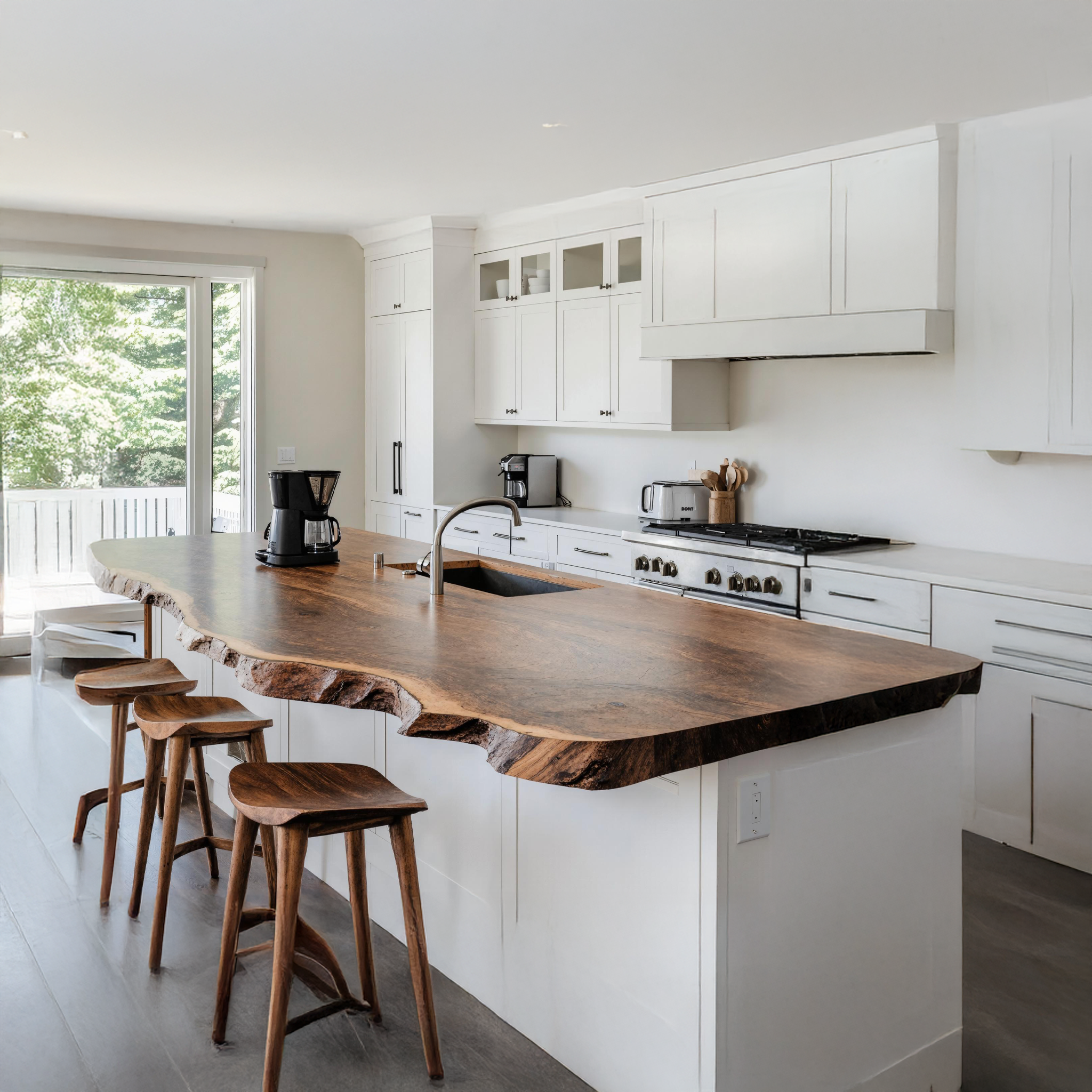 Farmhouse Live Edge Tabletop For Dining Room SILDTKCT017