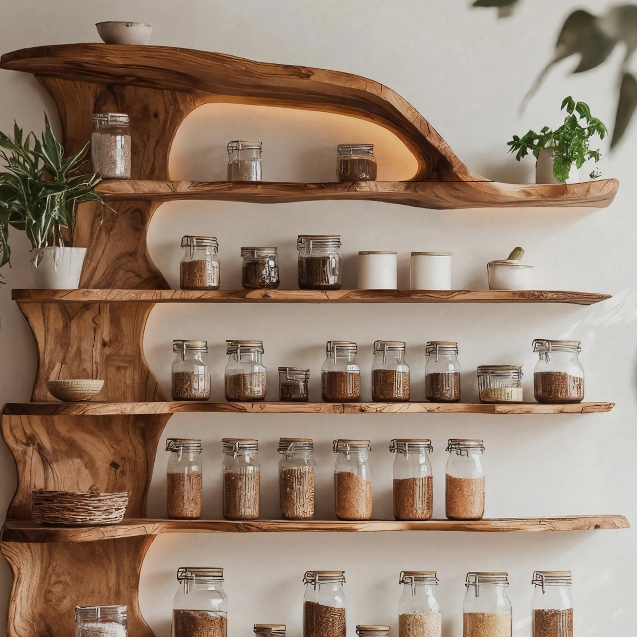 Handcrafted Wooden Spice Organizer For Modern Kitchen SILDTTRSRS005