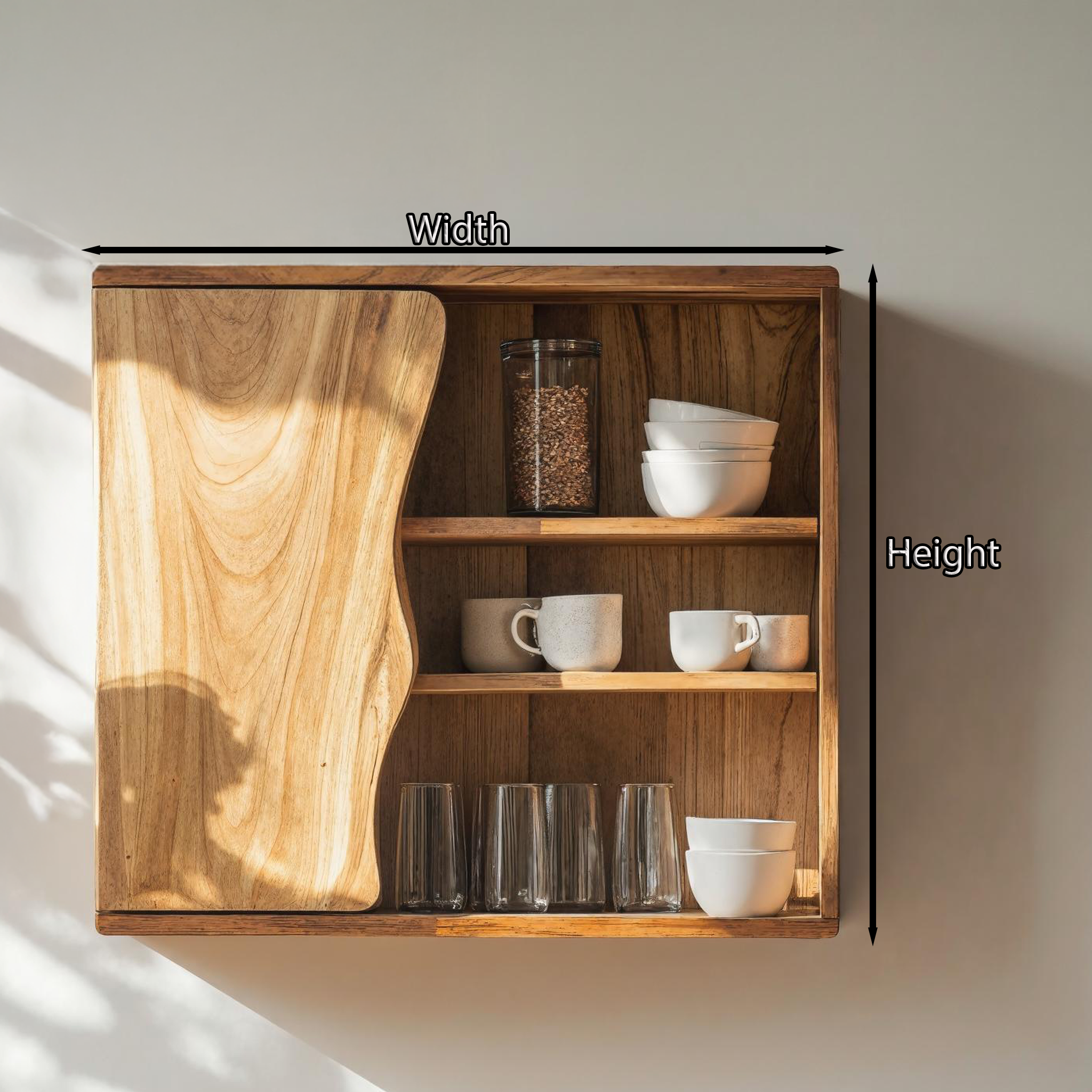 Rustic Solid Wood Kitchen Storage For Kitchen SILDTKC010