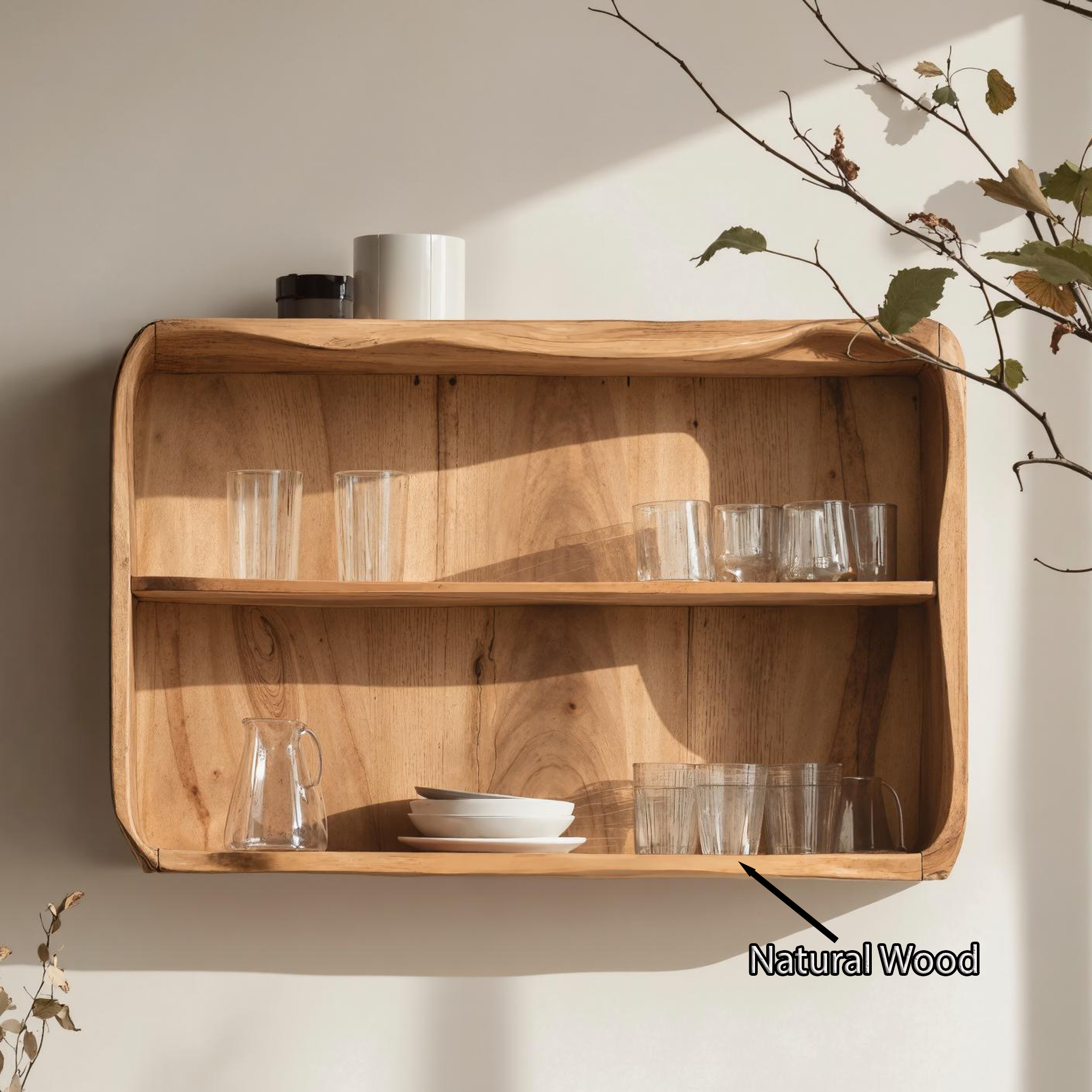 Mid Century Wooden Kitchen Cabinet For Kitchen SILDTKC001