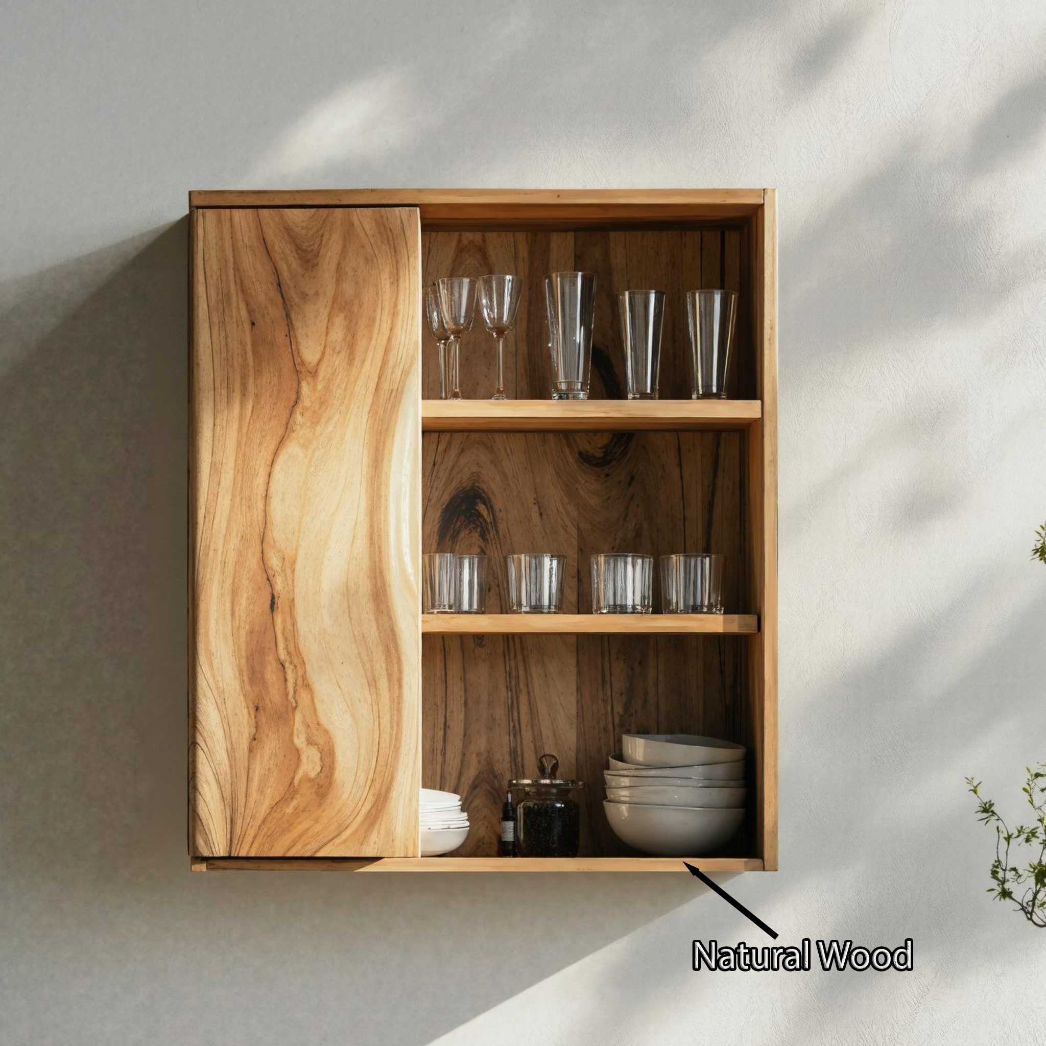 Rustic Solid Wood Kitchen Storage For Kitchen Design SILDTKC006