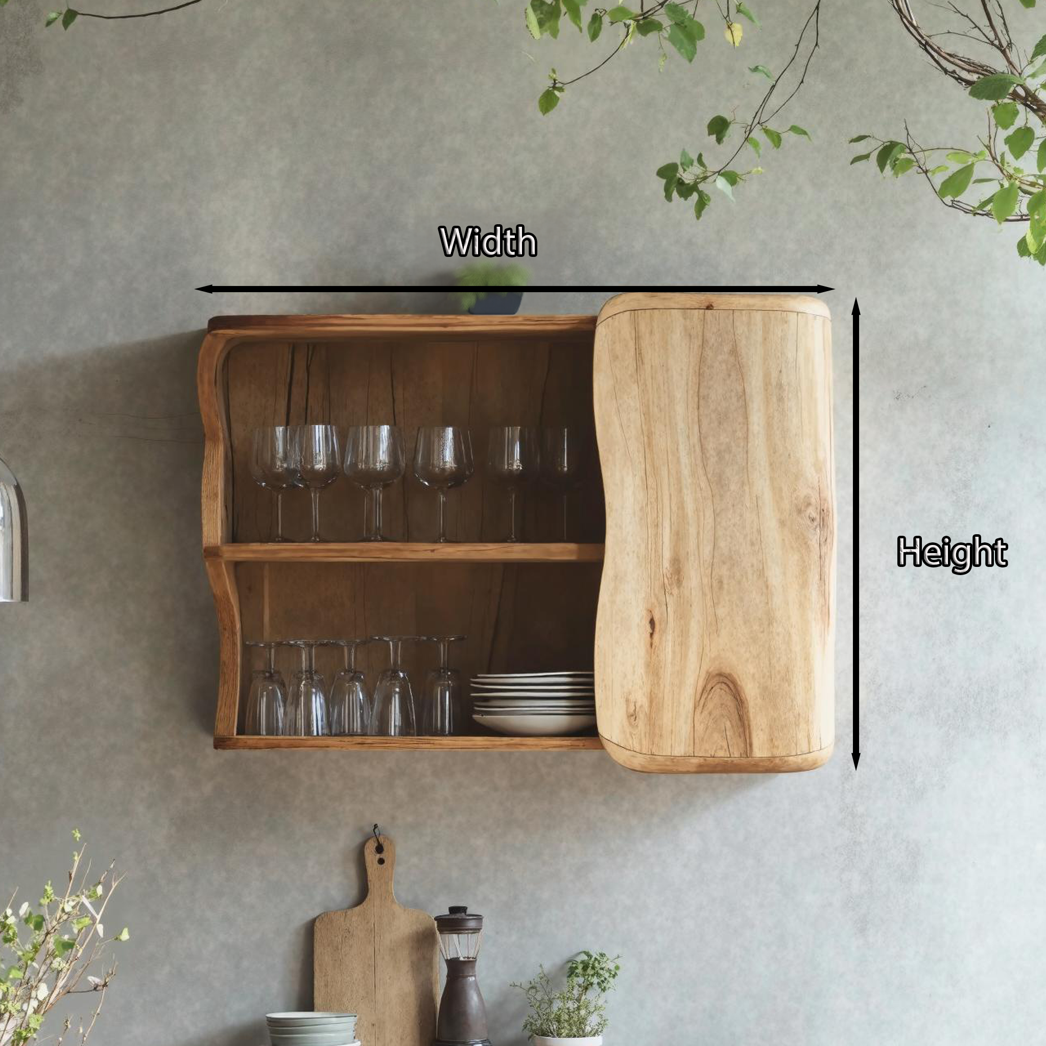 Farmhouse Wooden Kitchen Cabinet For Kitchen SILDTKC007