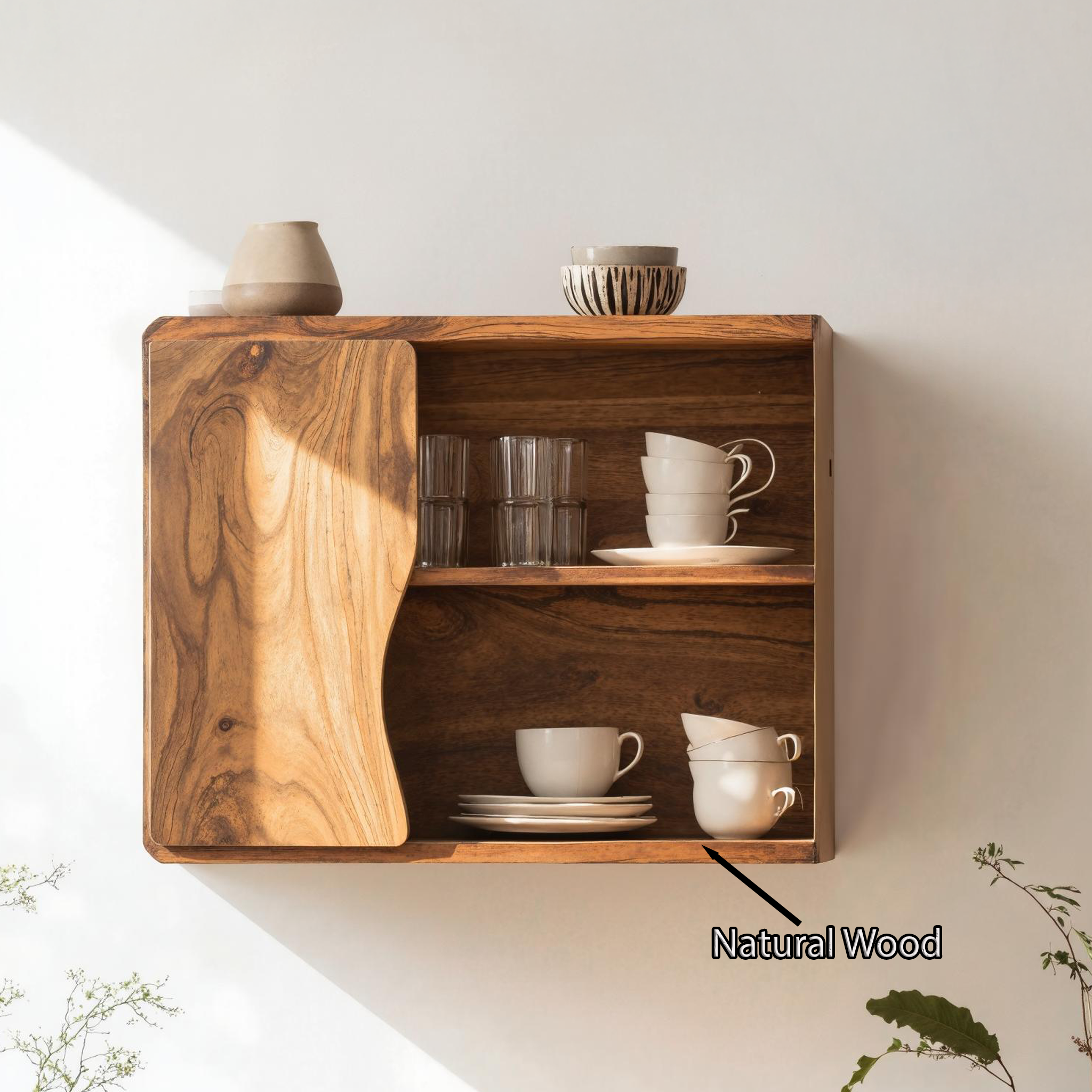 Mid Century Wooden Kitchen Cabinet For Furniture Decor SILDTKC009