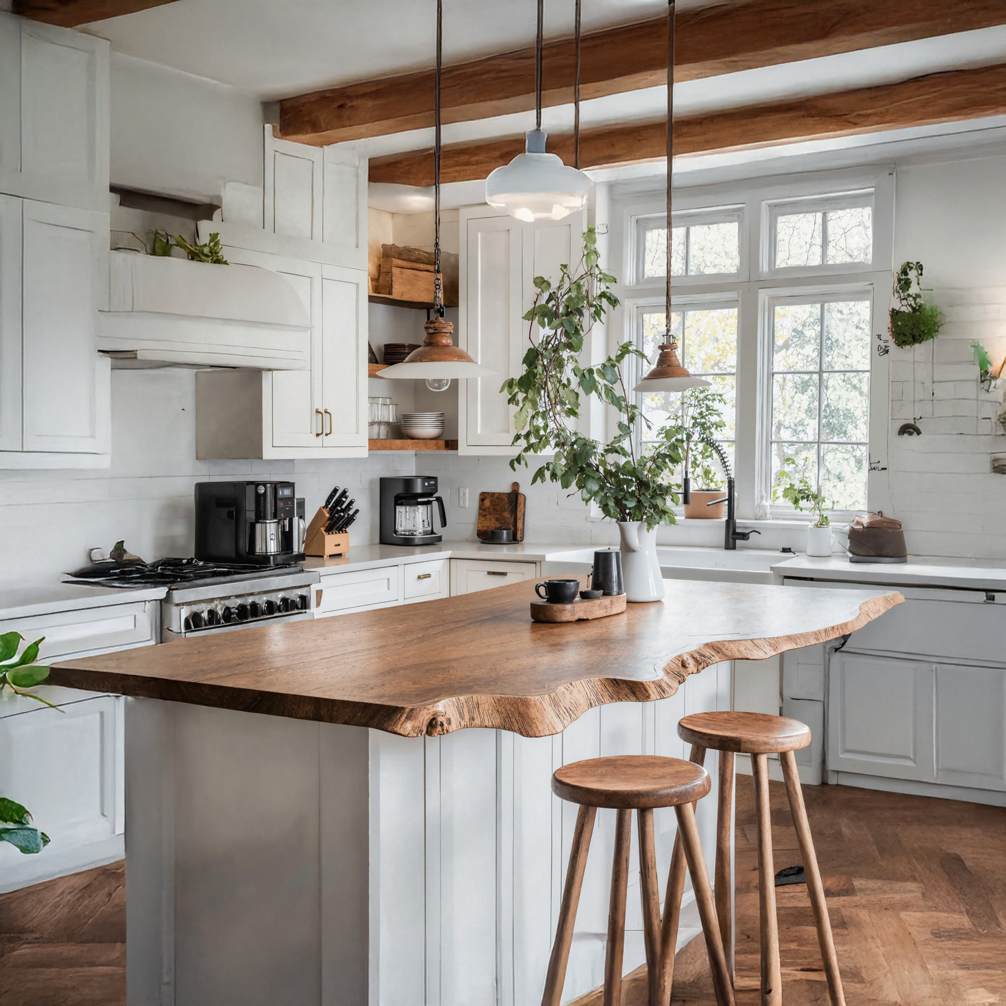 Mid Century Wooden Kitchen Countertop For Elegant Dining Room SILDTKCT001