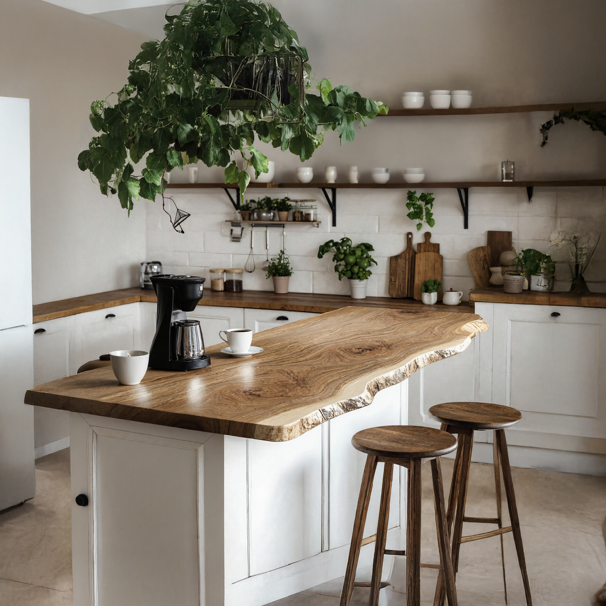 Mid Century Wooden Kitchen Countertop For Timeless Kitchen Upgrade SILDTKCT005