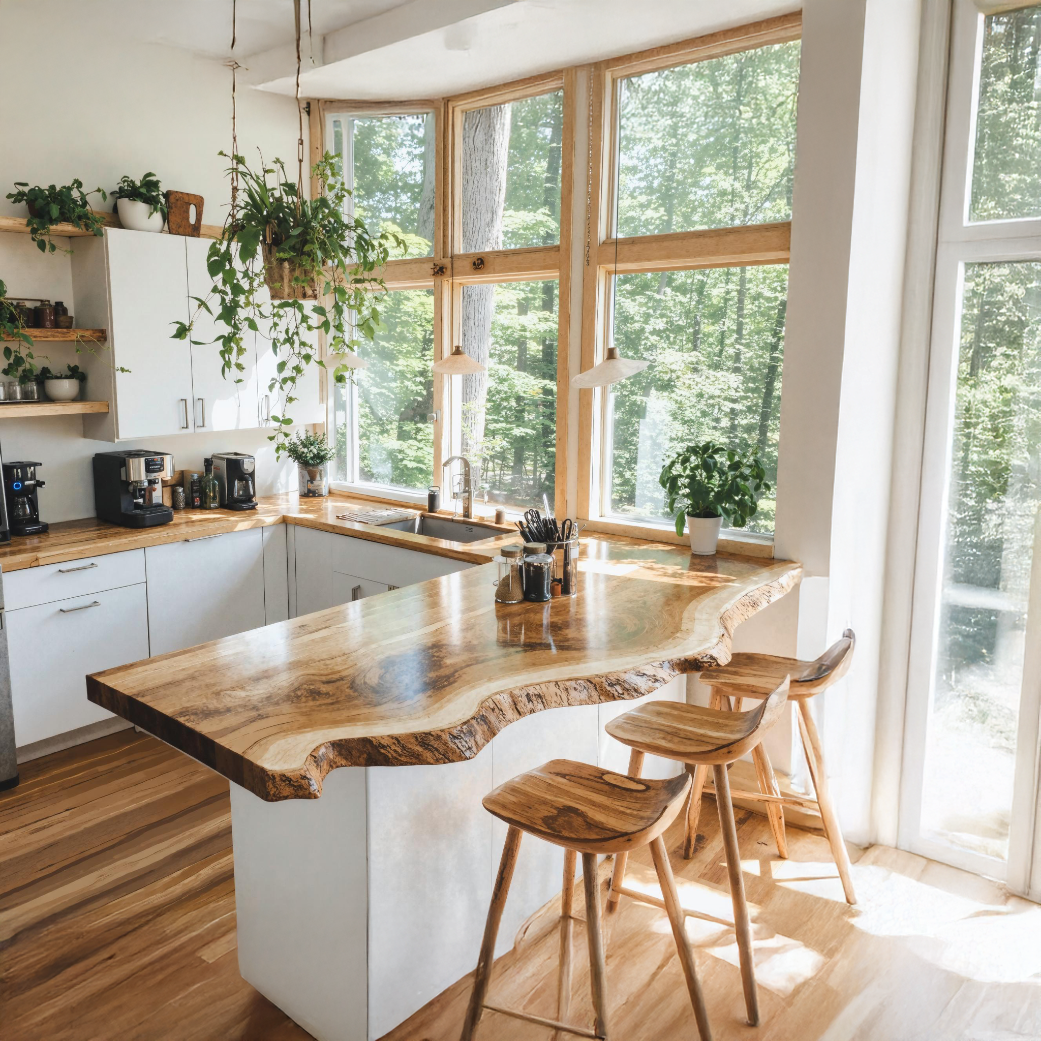 Farmhouse Wooden Kitchen Countertop For Stylish Home Decor SILDTKCT007